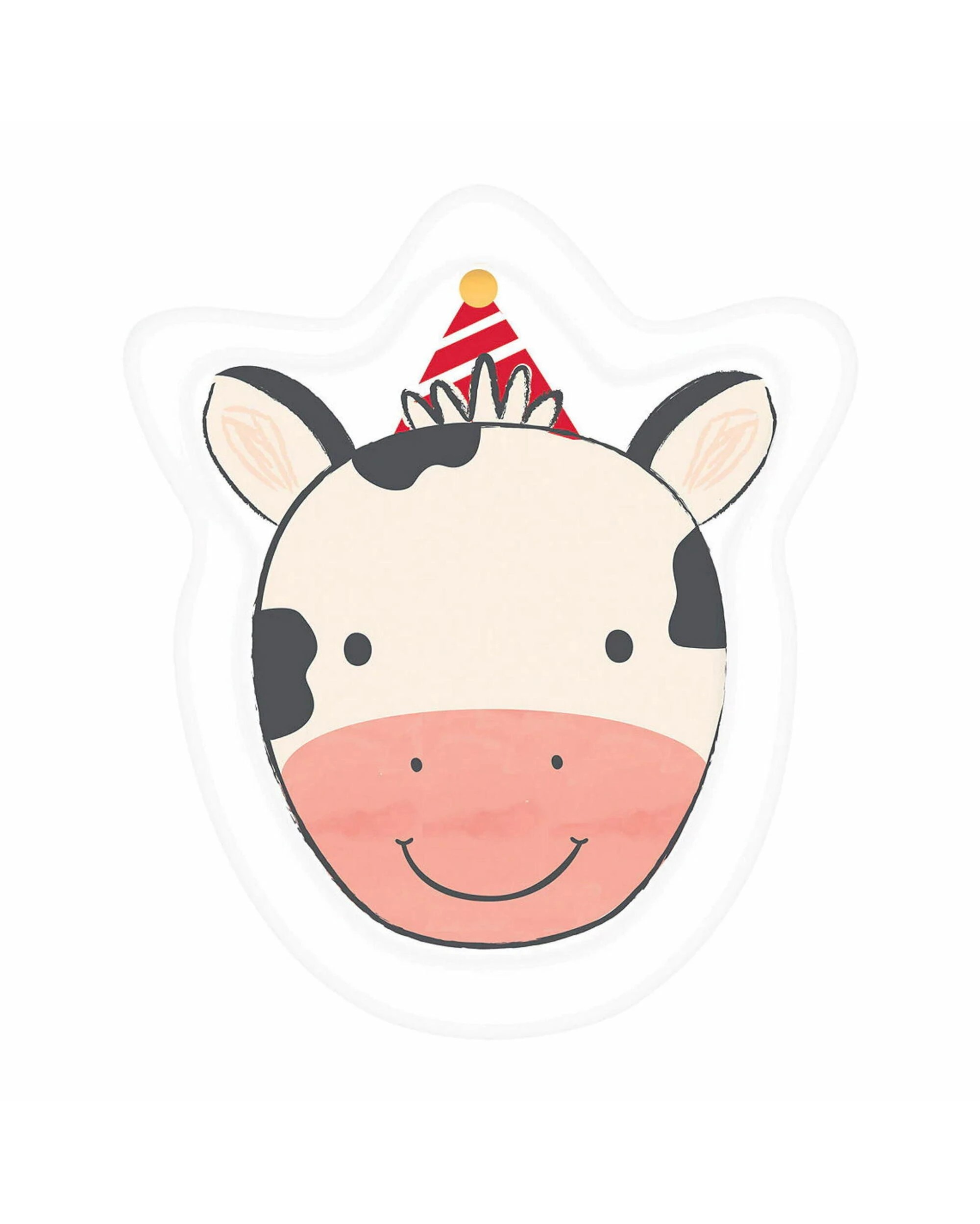 1 Amscan Inc. Barnyard Birthday Cow Paper Plates Pack of 8, 1 of 1