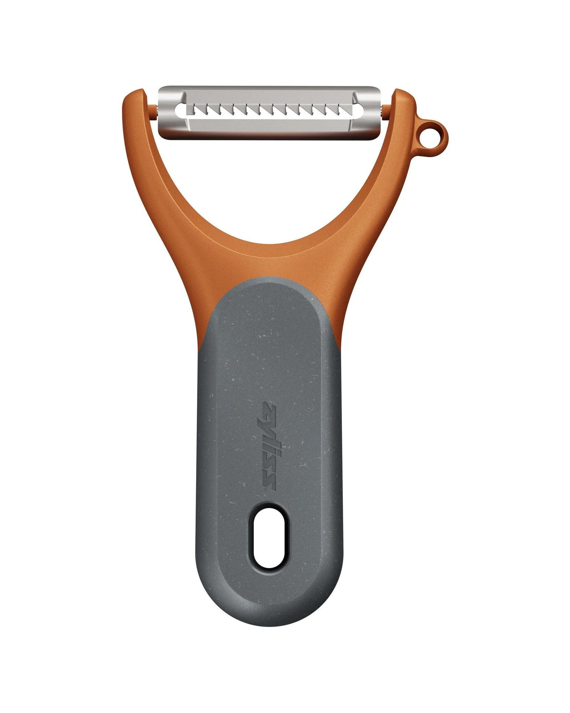 1 Zyliss Julienne Y Peeler Stainless Steel Blade With Ergonomic Wheat Straw Handle - Brown, 1 of 4