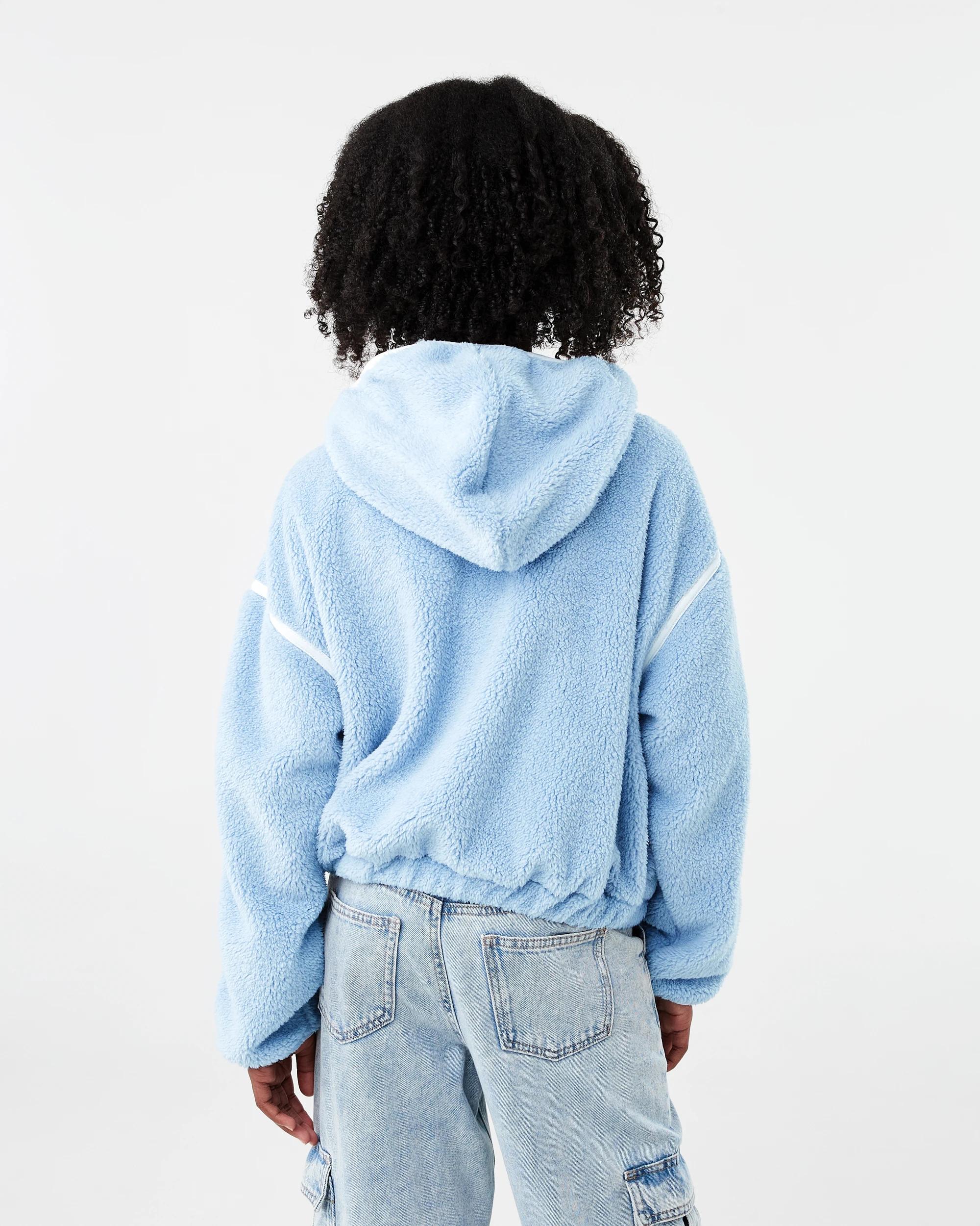 3 Teddy Fleece Sweatshirt Blu Kntky, 3 of 7