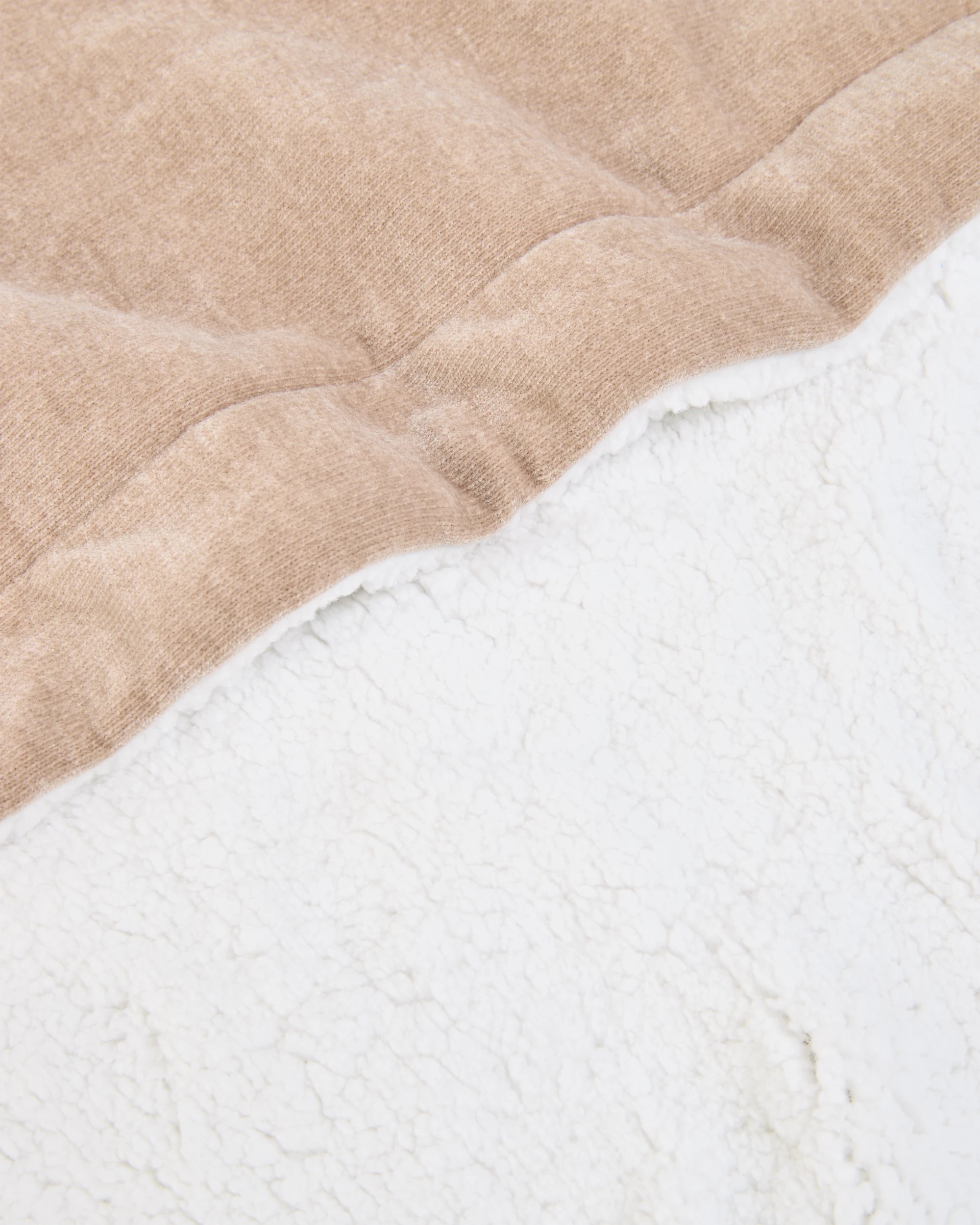 2 Target Chenille Sherpa Throw - Queen Bed - Natural, 2 of 3