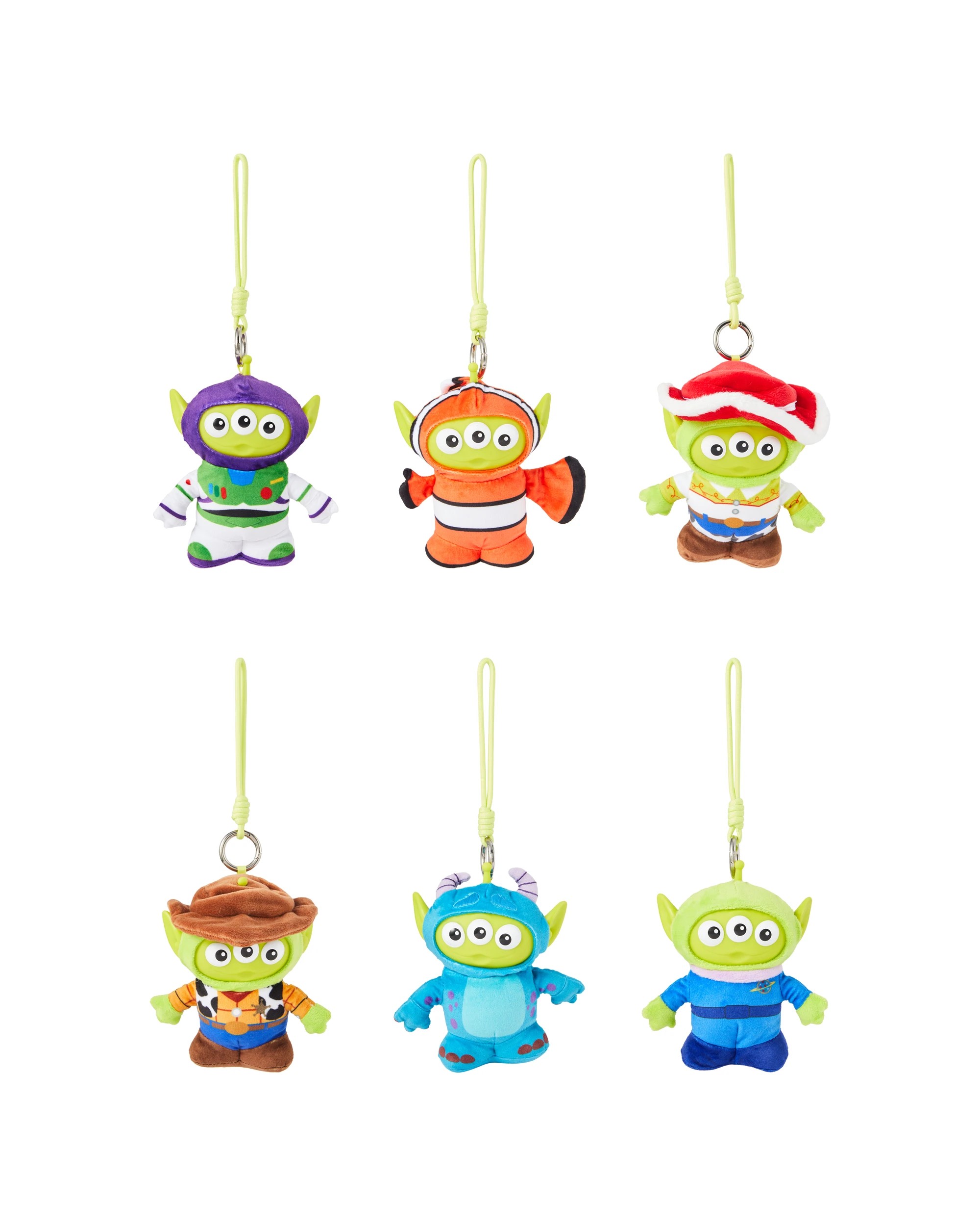 2 Pixar Alien Remix Collectible Vinyl Keychain Plush - Assorted, 2 of 4