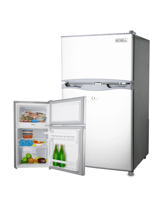 Gecko 95L Portable Double Door Fridge - Silver