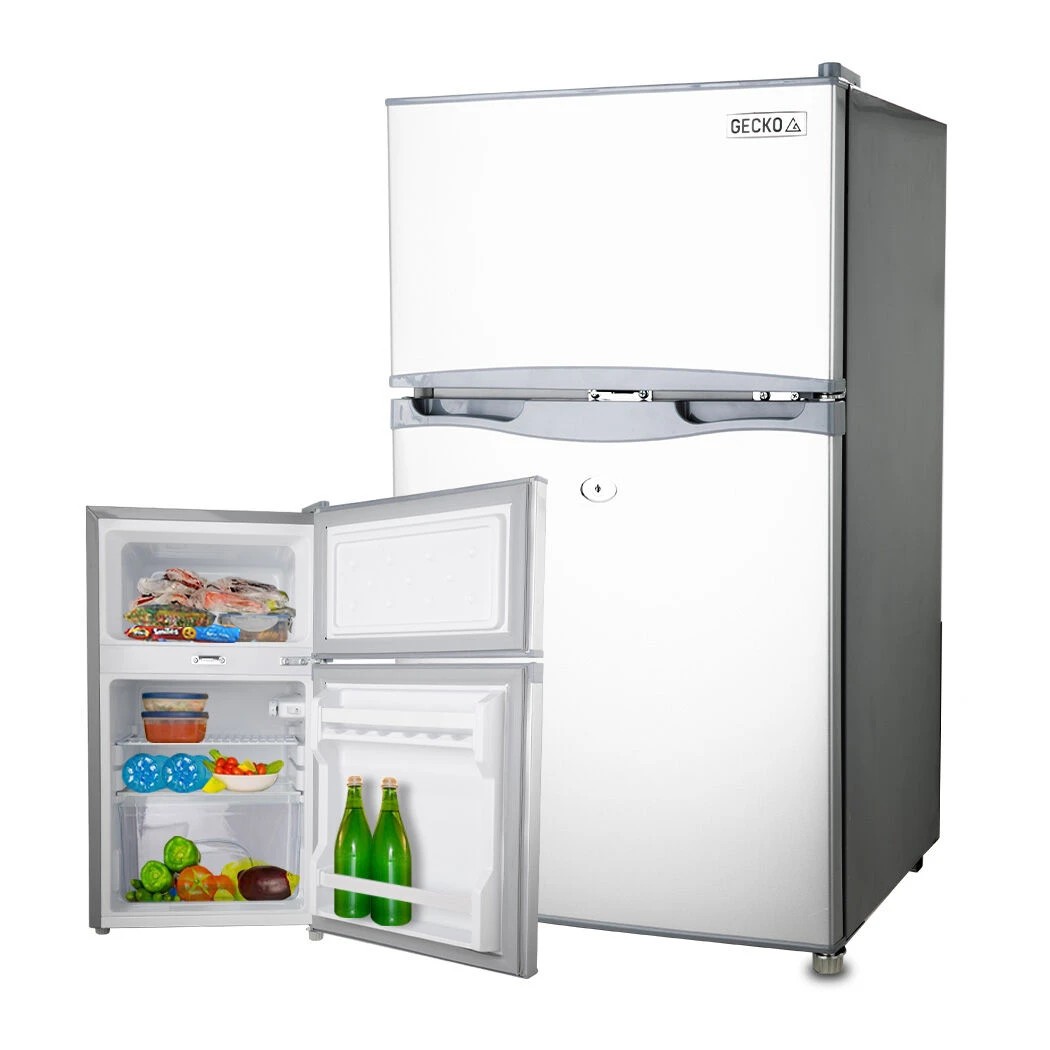 1 Gecko 95L Portable Double Door Fridge - Silver, 1 of 1