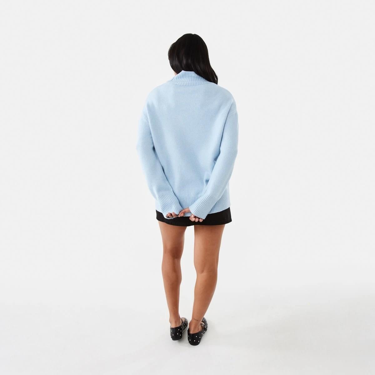 4 Funnel Split Hem Jumper Skyway Mrl, 4 of 10
