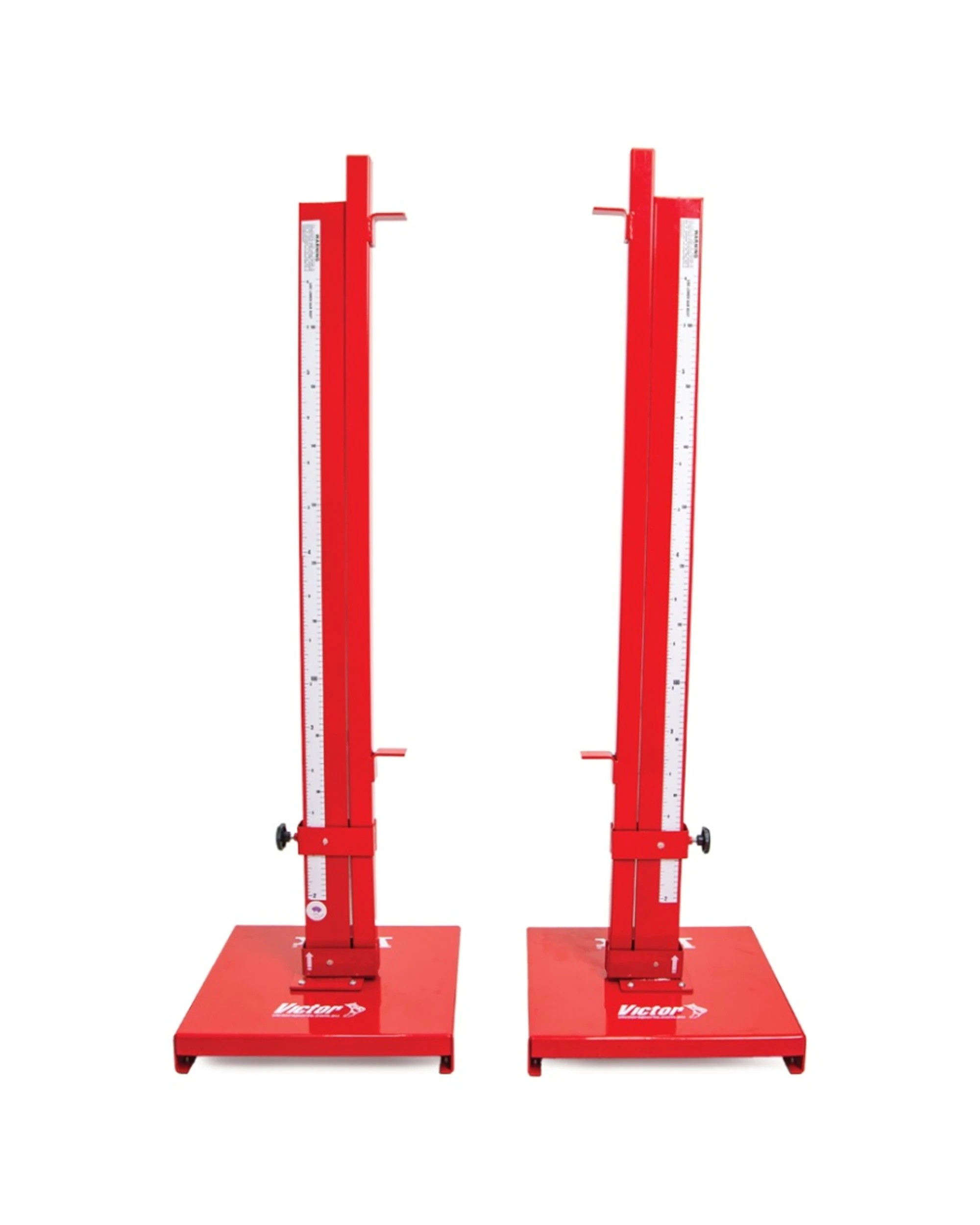 1 Victor Sports 2pc International High Jump Stands Adjustable Athletics Steel - Red, 1 of 1