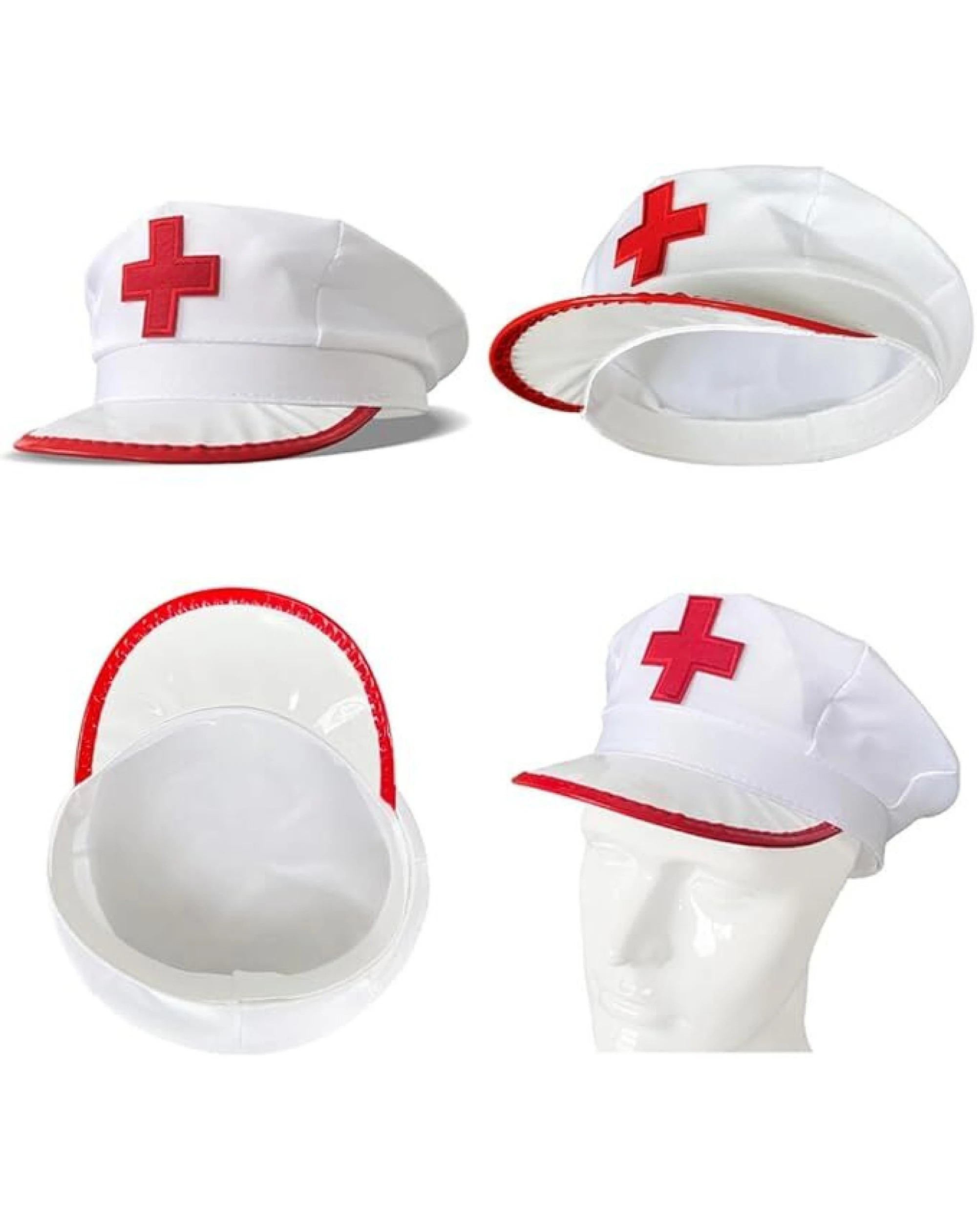 4 BR Costumes Nurse Hat Costume Accessory for Halloween Party, 4 of 5