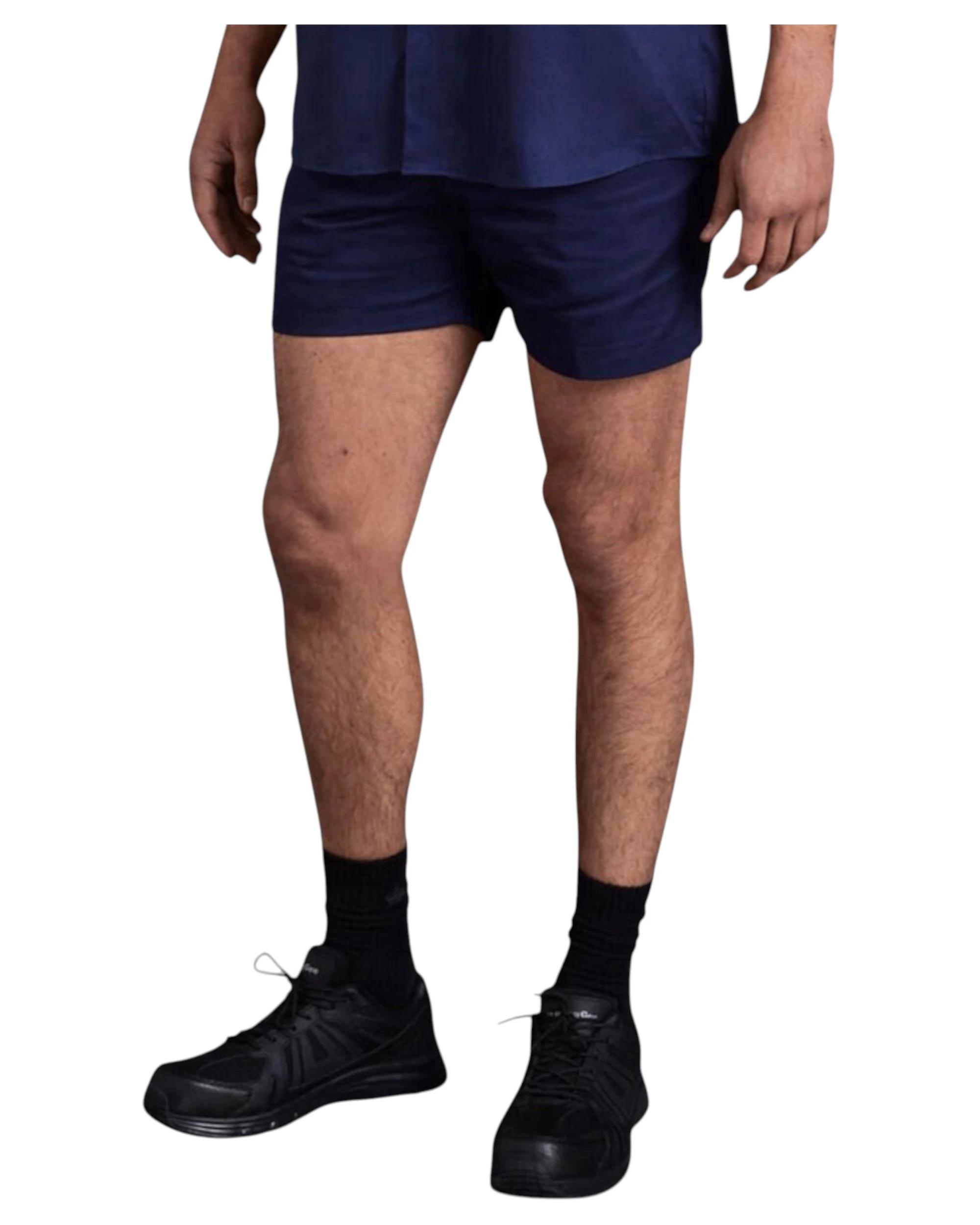 5 KingGee Mens Drill Utility Short Workwear Tradie Trade Navy NAVY, 5 of 6