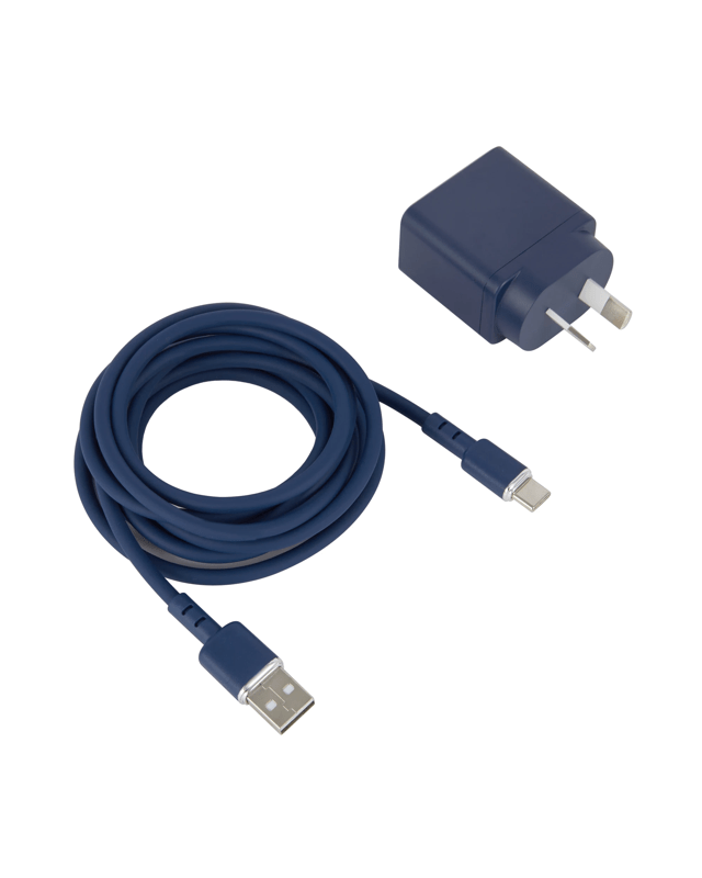 Wall USB Charger with USB-A to USB-C Cable - 