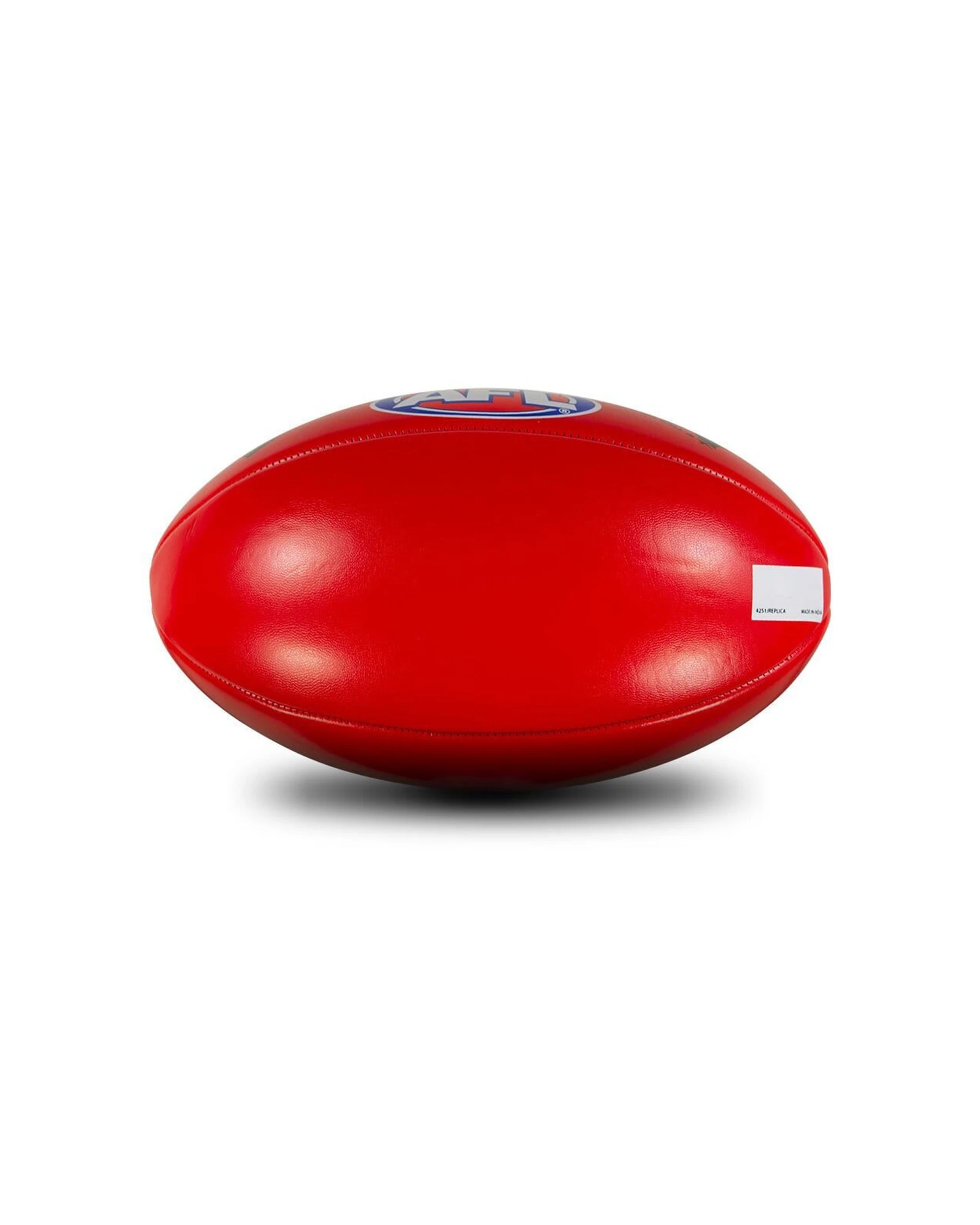 3 Sherrin AFL Football 2 Pack PVC Replica Size 4 Outdoor Grass Play Recreational - Red, 3 of 3