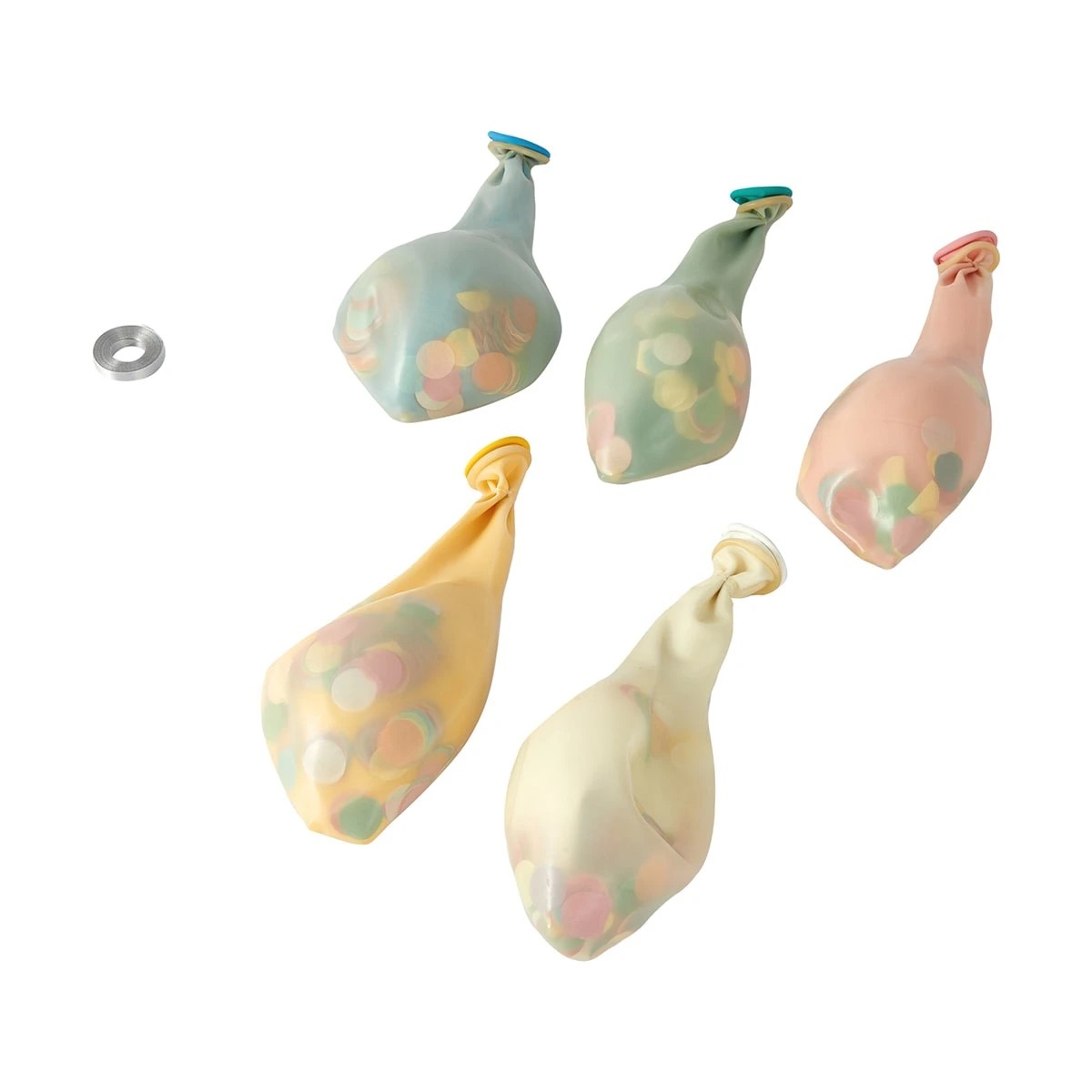 6 5 Pack Confetti Balloons, 6 of 7