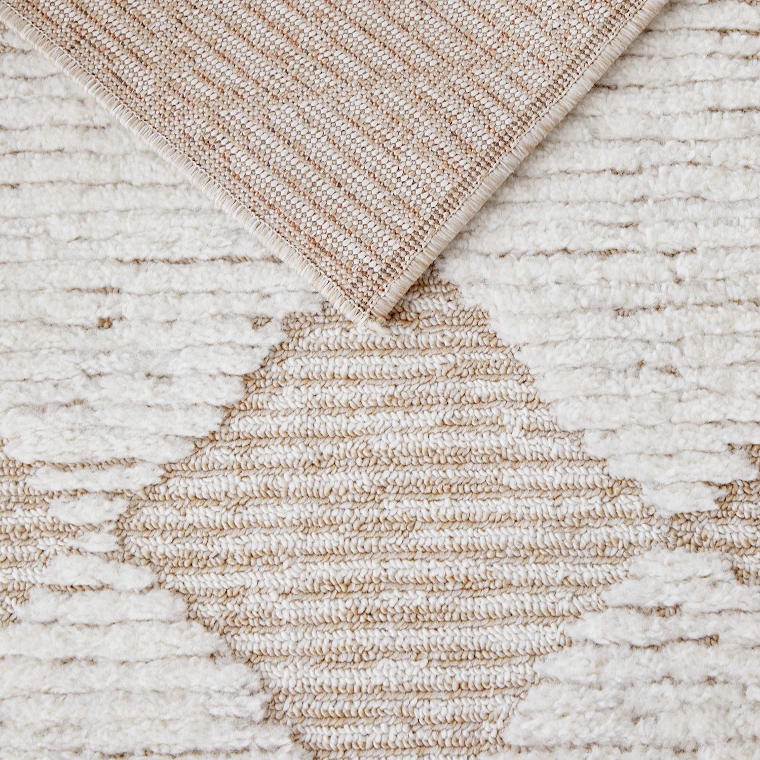 5 Common Ground Rugs Lyrica Yuri 500x80cm - Extra Large Runner Power Loomed Pet Friendly Rug - Beige, 5 of 7