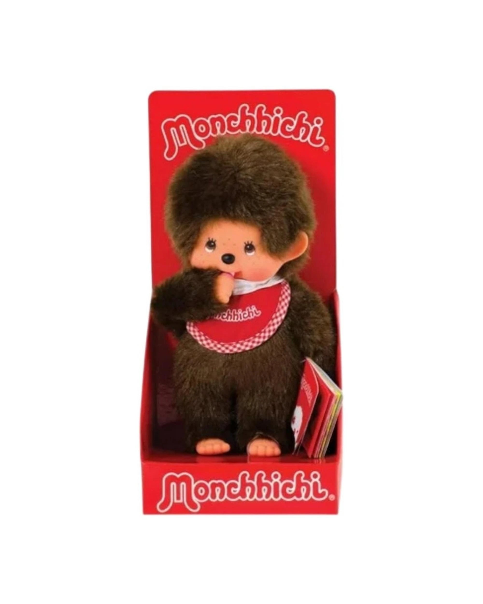 1 Sekiguchi Monchhichi Classic Boy Plush Doll - Red, 1 of 4