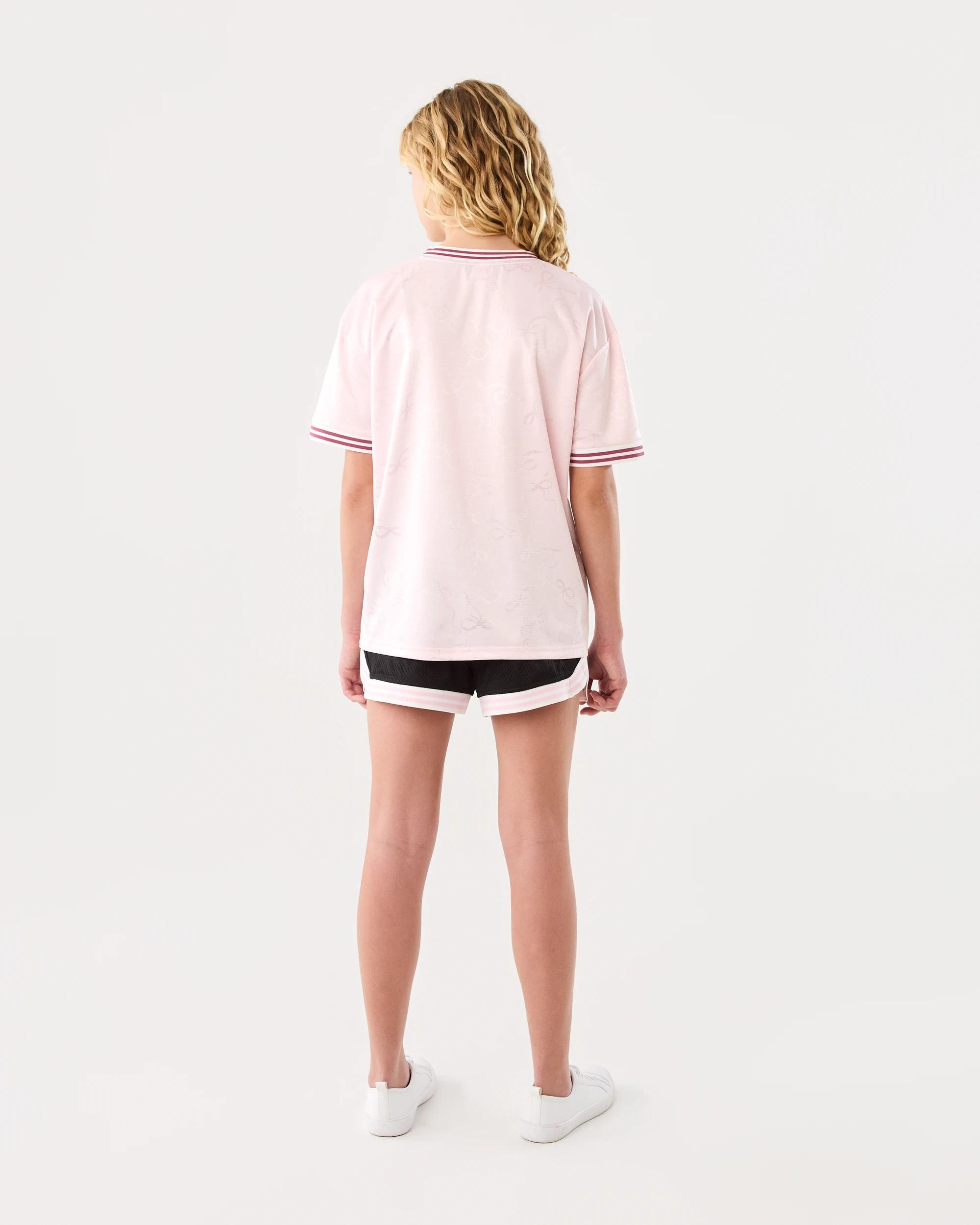 8 Mesh T-shirt Pink Text, 8 of 8