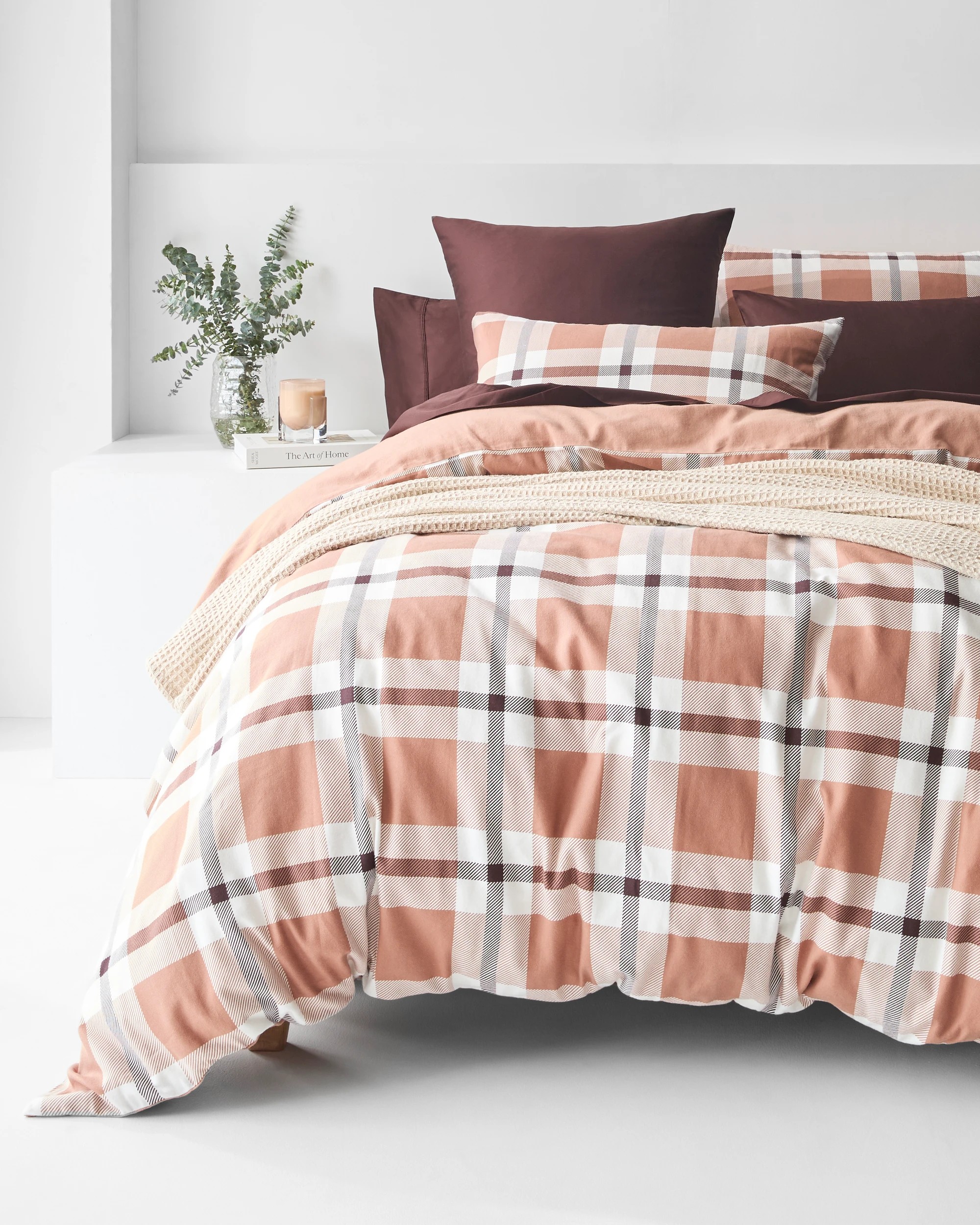 2 Target Percy Flannelette Quilt Cover Set - Single Bed - Brown, 2 of 10