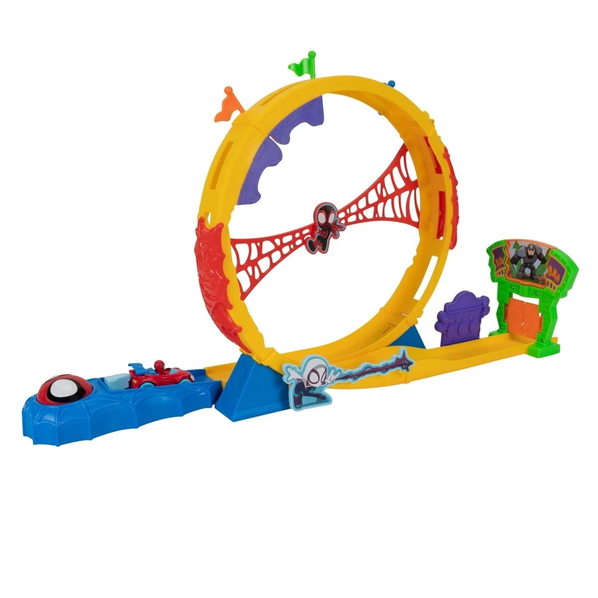 6 Disney Junior Marvel Spidey and his Amazing Friends: Spidey Amazing Metals Super Loop Track Set, 6 of 10