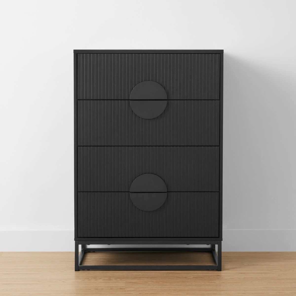 3 Stevie 4 Drawer Chest - Black, 3 of 10