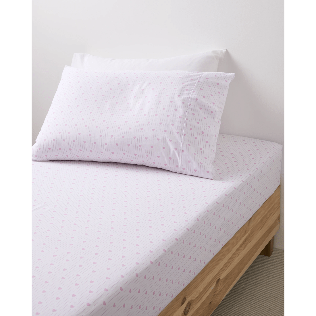 1 Target Lily Hearts Australian Cotton Stonewash Sheet Set
 - Queen Bed
 - Pink, 1 of 2