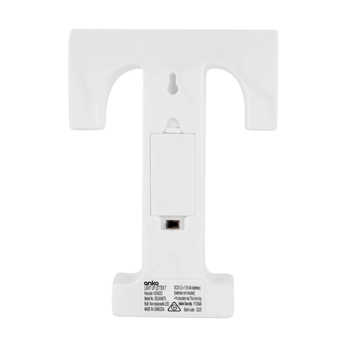 3 Light Up Letter - T, 3 of 5