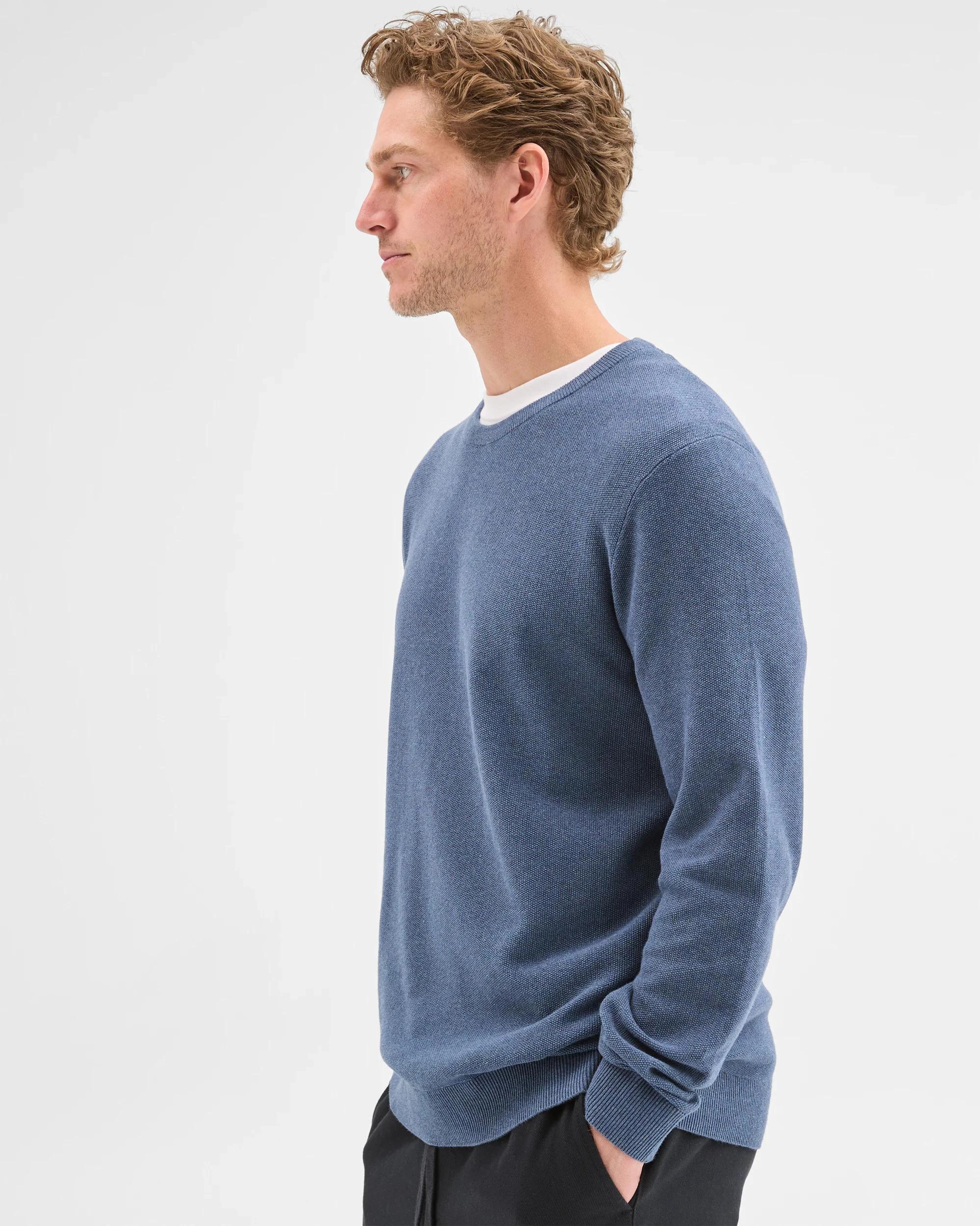 4 Target Australian Cotton Crew Knit Jumper DENIM MARLE, 4 of 6