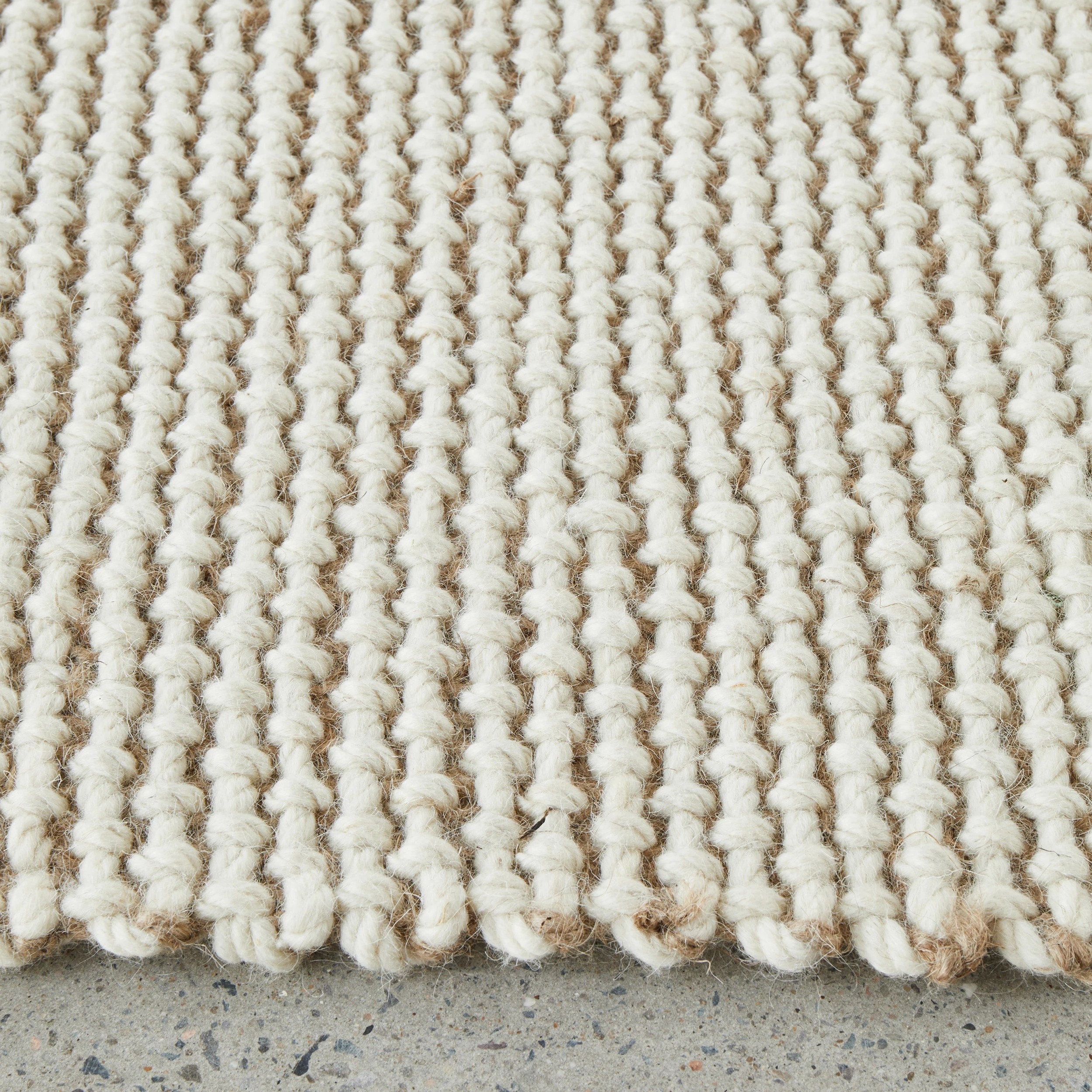 3 Common Ground Rugs Kingsley Cove 380x280cm - Extra Large Wool & Jute Rug - White, 3 of 6