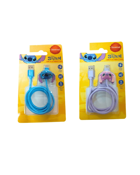 Disney Lilo & Stitch USB-A to USB-C Cable - Assorted