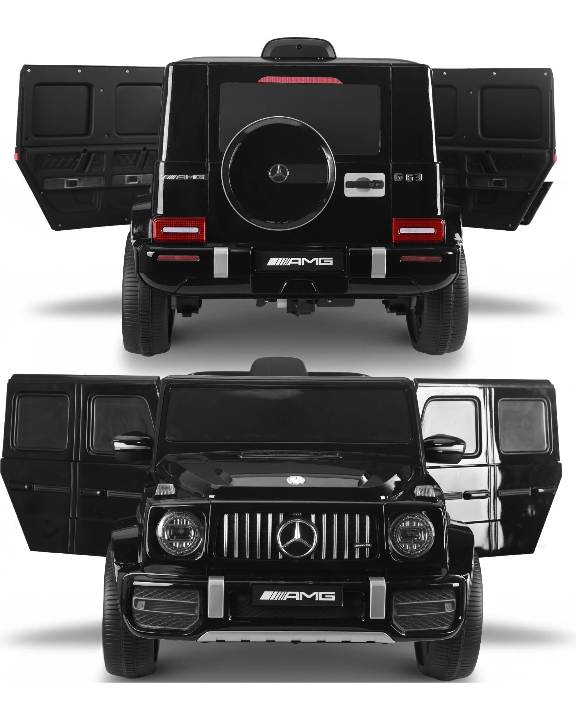 4 Kahuna Mercedes Benz AMG G63 Kids Electric Ride-On Car with Remote Control - Black, 4 of 6