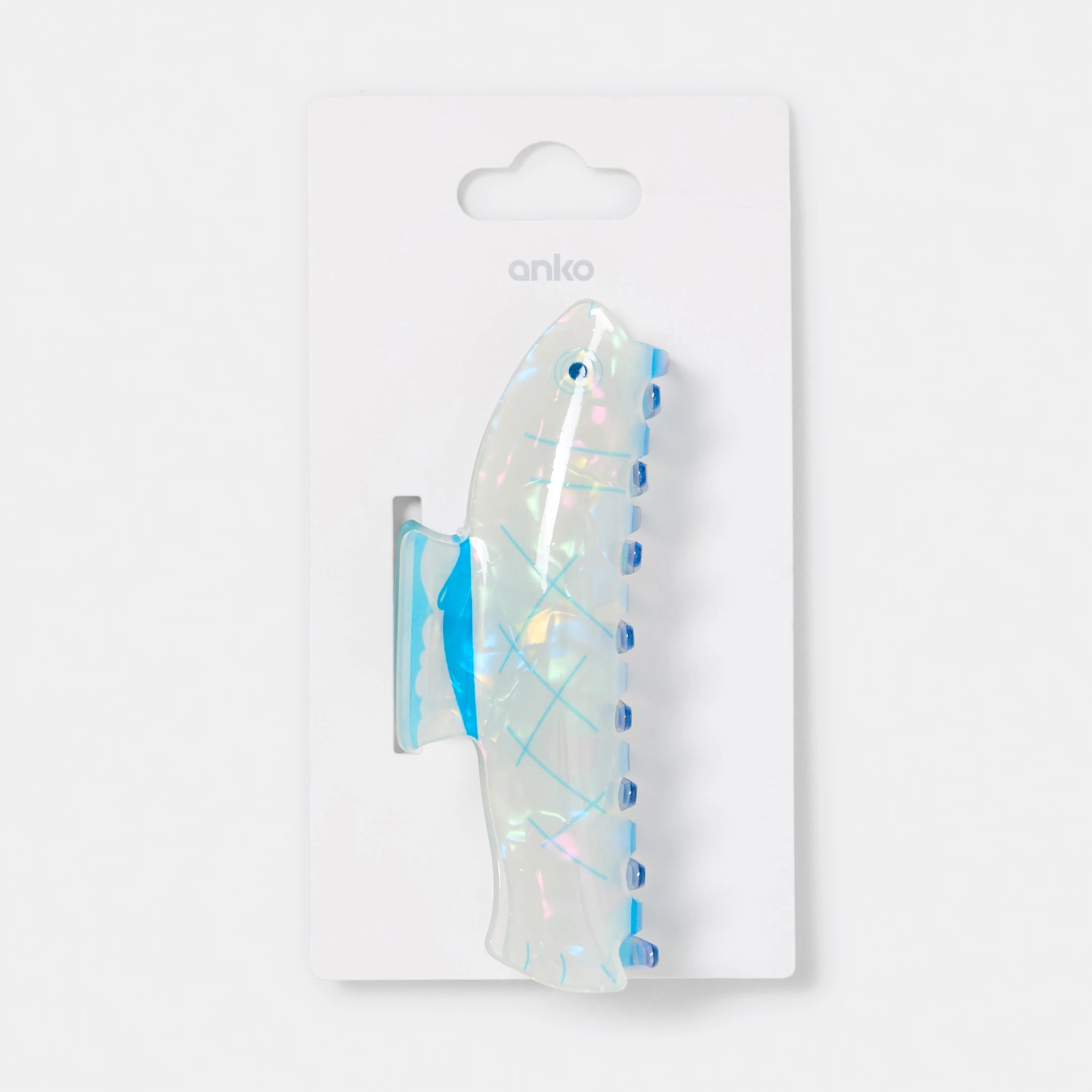 4 White Novelty Sardine Claw Hair Clip, 4 of 4