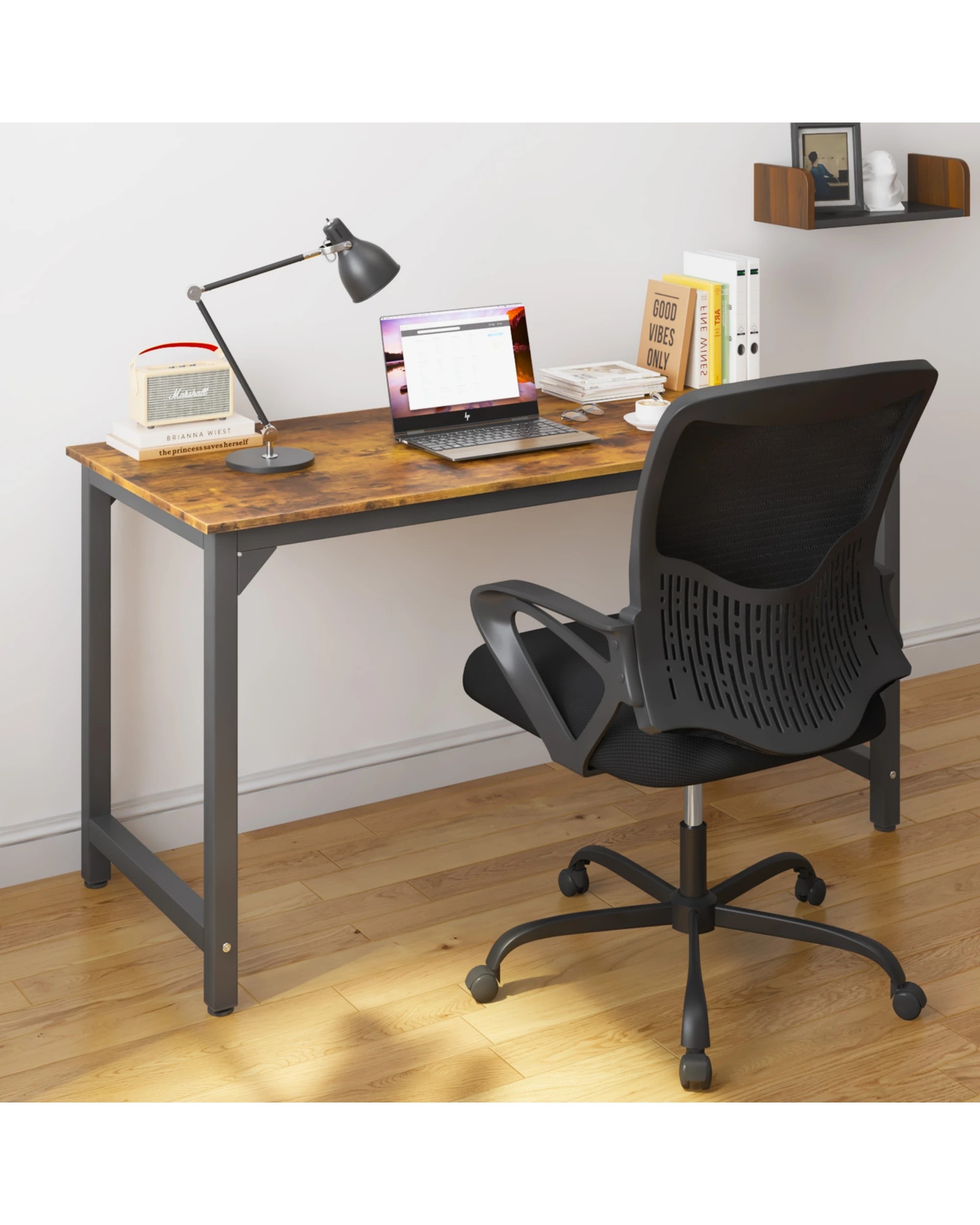 8 Advwin Computer Desk Home Office Table Study Laptop Desks 120cm, 8 of 9