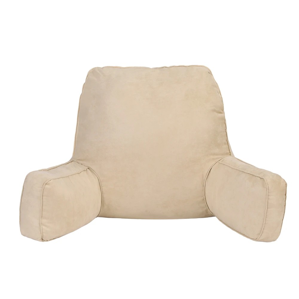 1 Giselle Reading Pillow Back Rest Lumbar Support Cushion Oatmeal - Beige, 1 of 7