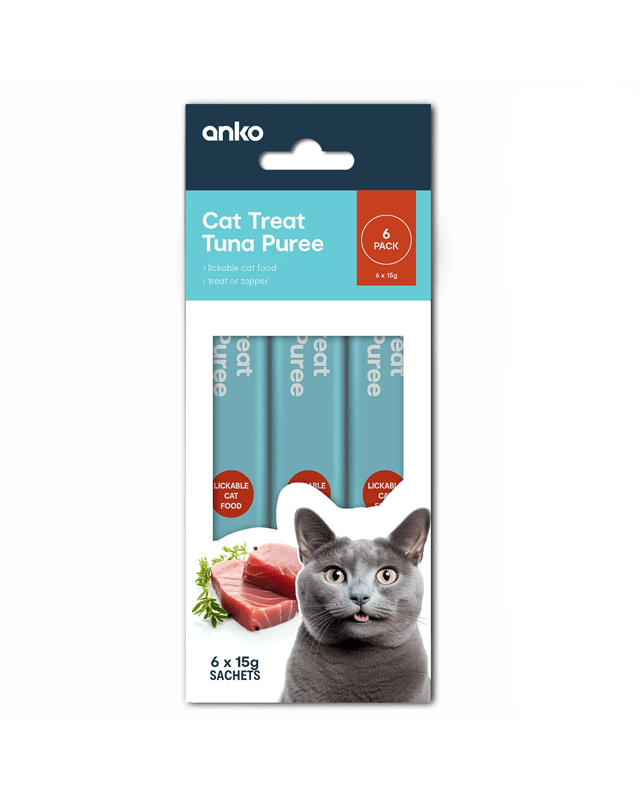 6 Pack Cat Treat Tuna Puree Sac