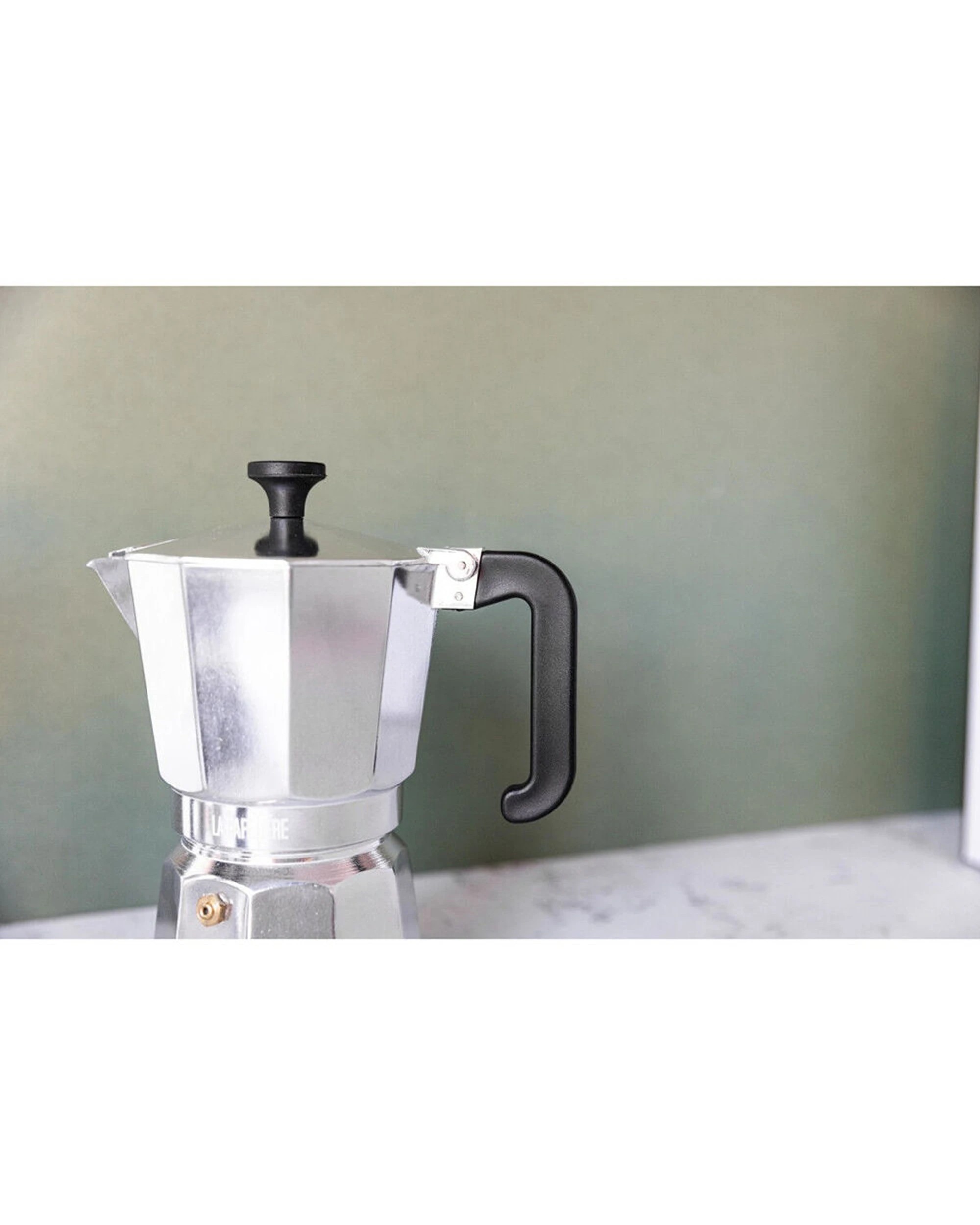 2 La Cafetiere Venice 6-Cup 290ml Espresso Maker Aluminum Coffee Pot - Silver, 2 of 6