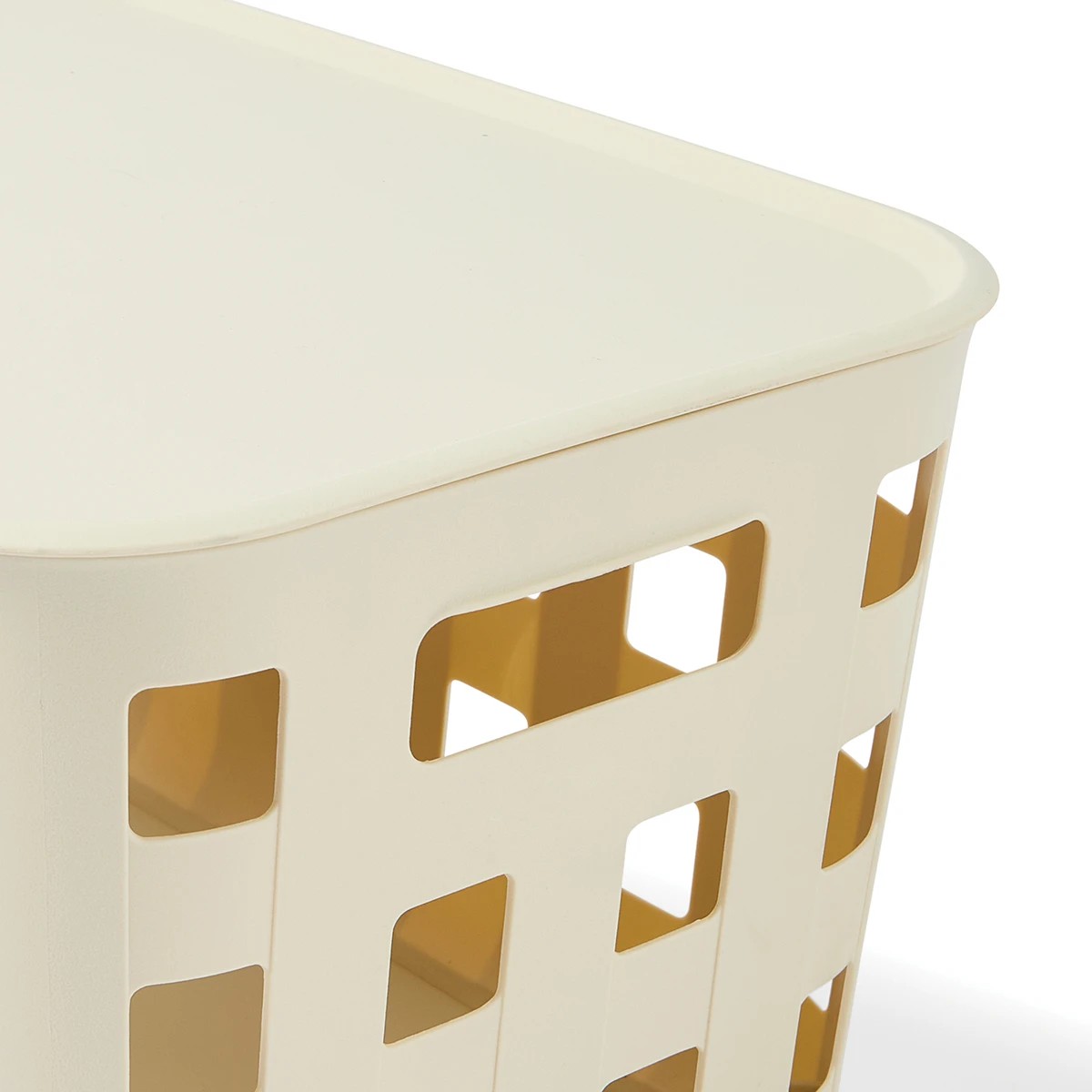 7 18L Rectangle Trellis Basket with Lid - Beige, 7 of 10