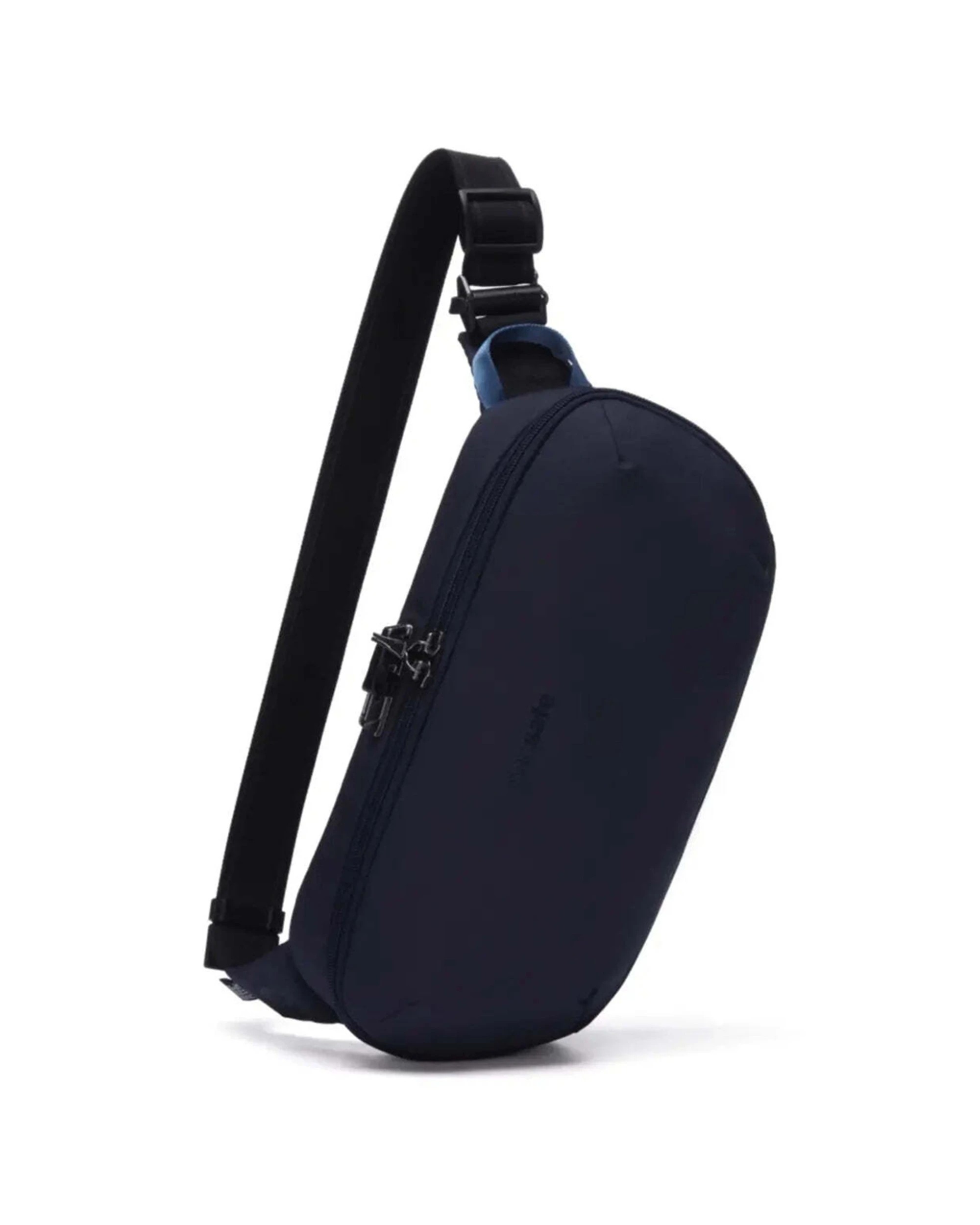 1 Pacsafe V Urban Anti-Theft Sling Pack Cut Resistant Strap Adjustable Waist Ocean - Black, 1 of 8