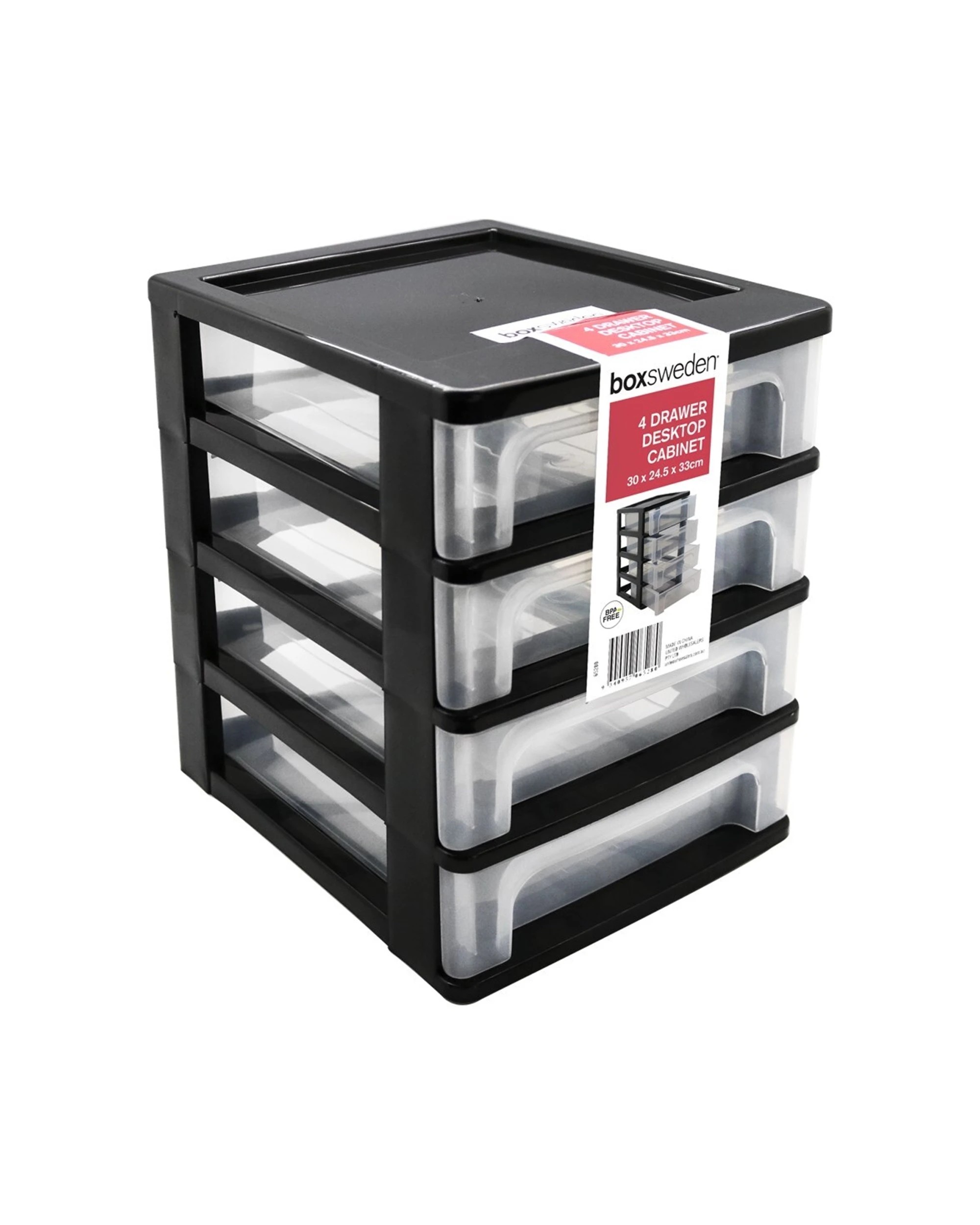 1 Boxsweden 4 Layer Desktop Drawer Cabinet 30x33cm Desk Storage - Assorted, 1 of 5