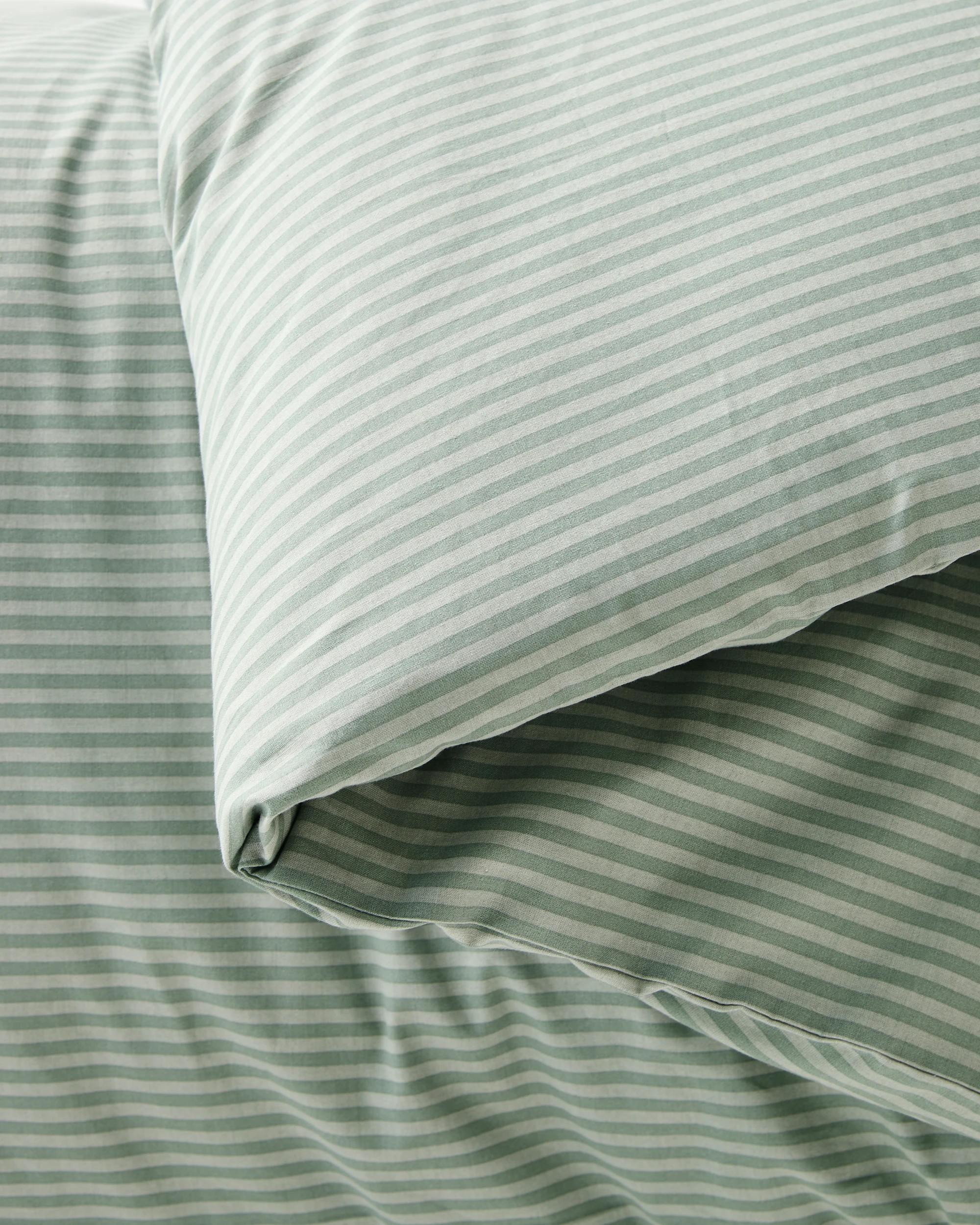 4 Target Cooper Stripe Australian Cotton Kids Quilt Cover Set - Single Bed - Green, 4 of 4
