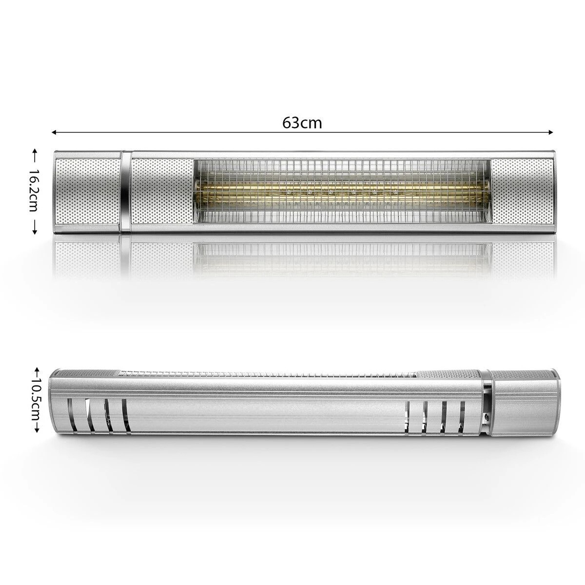 2 Maxkon Electric Halogen Heater 2000W Infrared Space Patio, 2 of 4