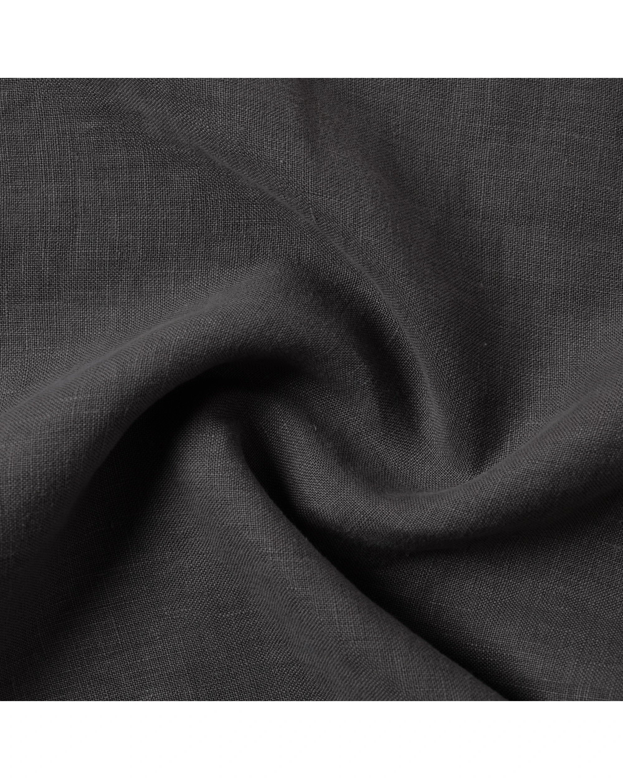 7 Natural Home ARDENNE Washed French Linen Rectangular Cushion with Oxford Edge 40x60cm - Basalt Grey, 7 of 9