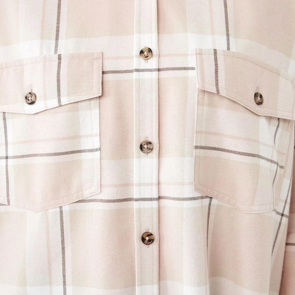 7 Long Sleeve Brushed Check Shirt Pink Check, 7 of 9