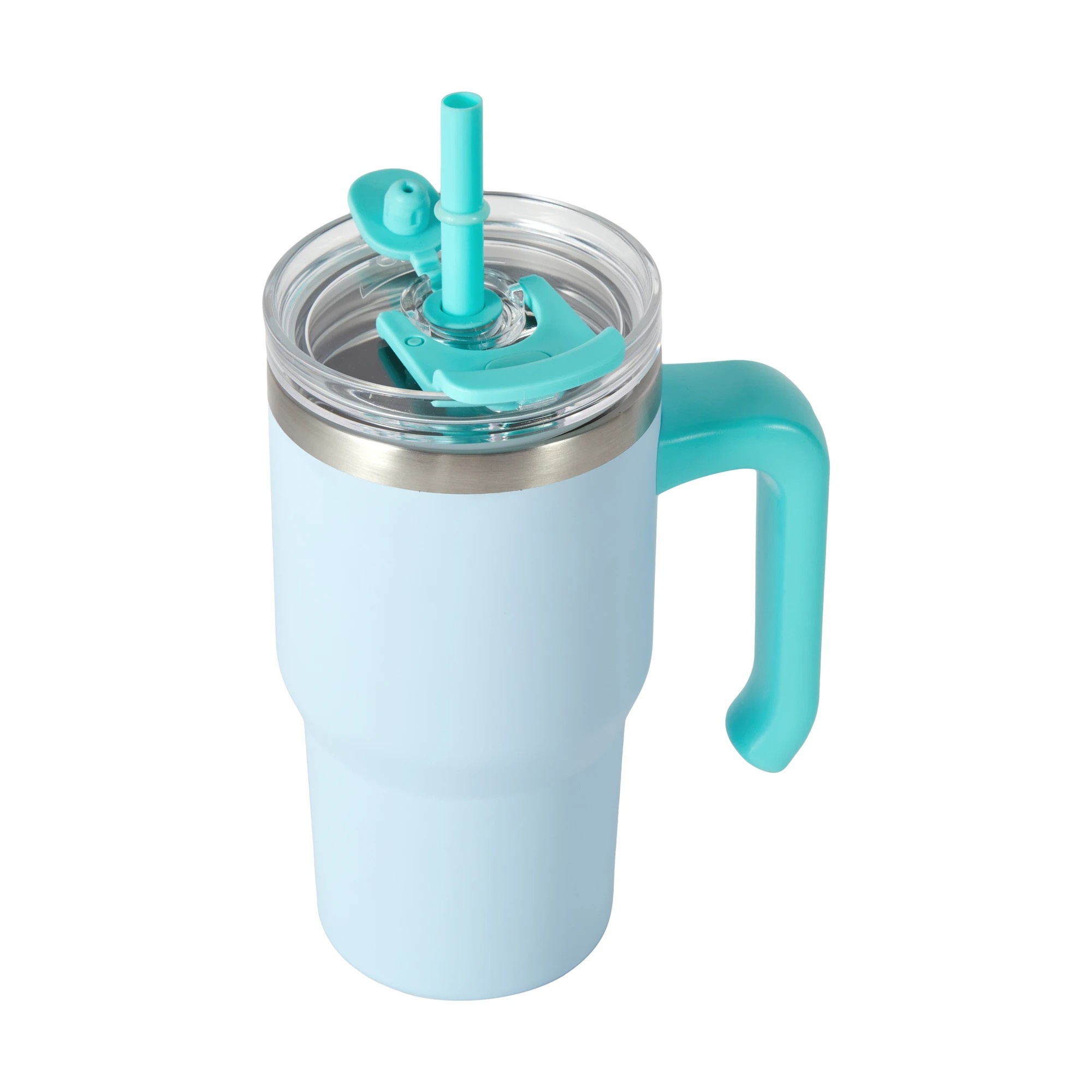 1 600ml Blue Tumbler with Handle, 1 of 8