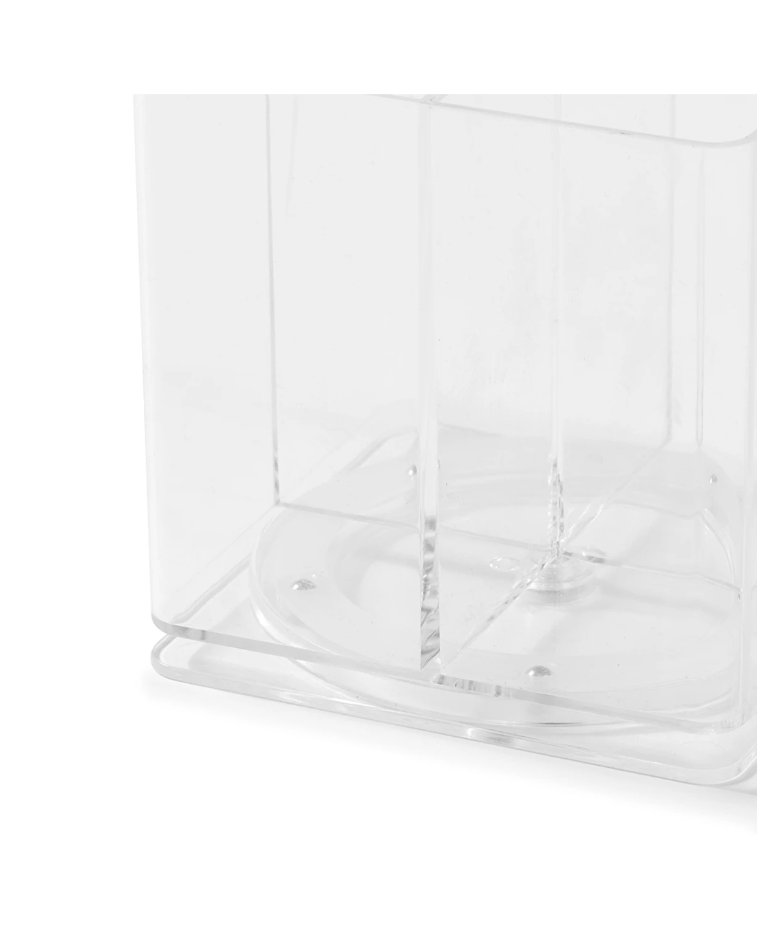 4 Plastic Spinning Organiser - Clear, 4 of 4