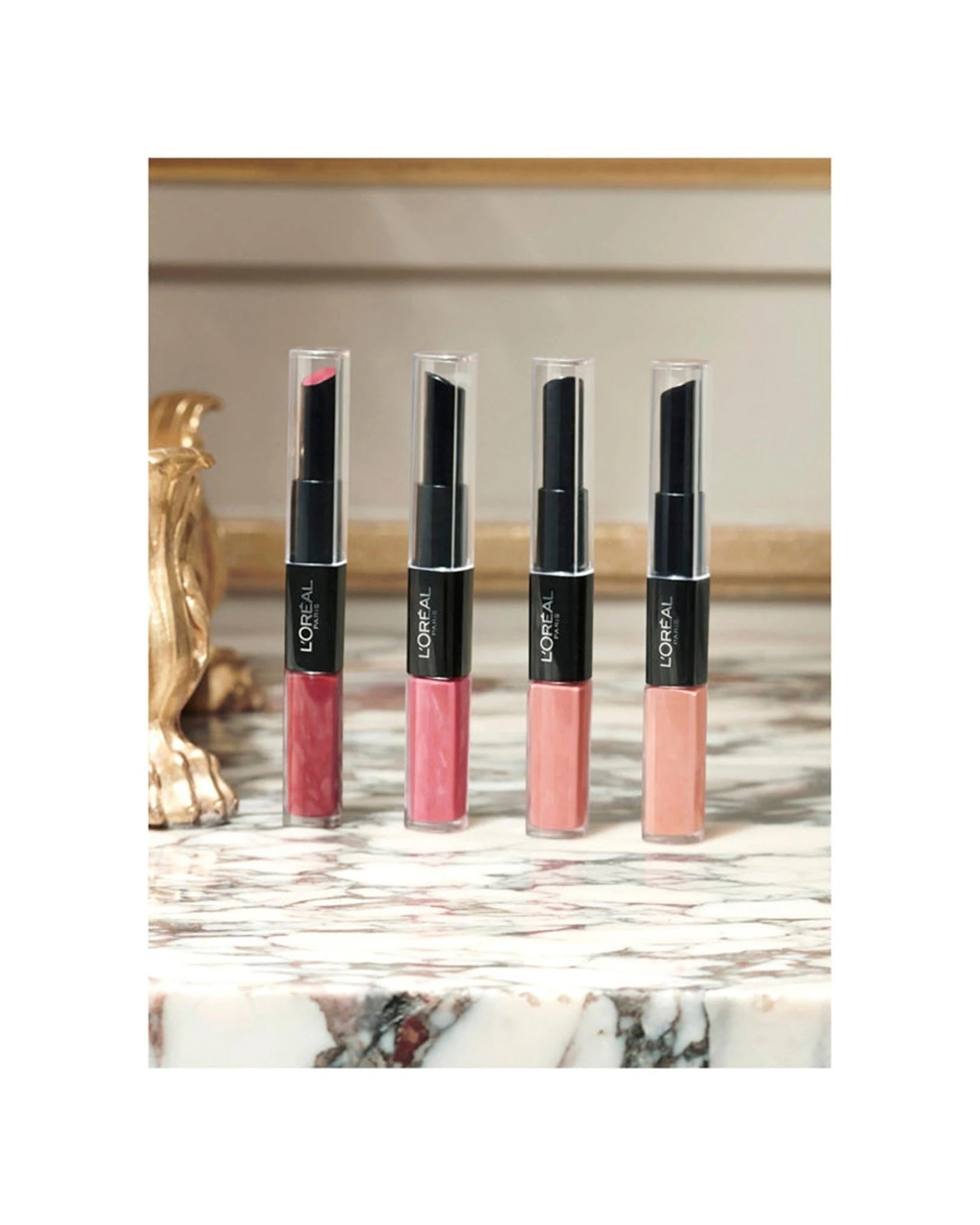 4 L'Oreal Paris Infallible 2 Step Liquid Lipstick 801 Toujours Toffee - Brown, 4 of 4
