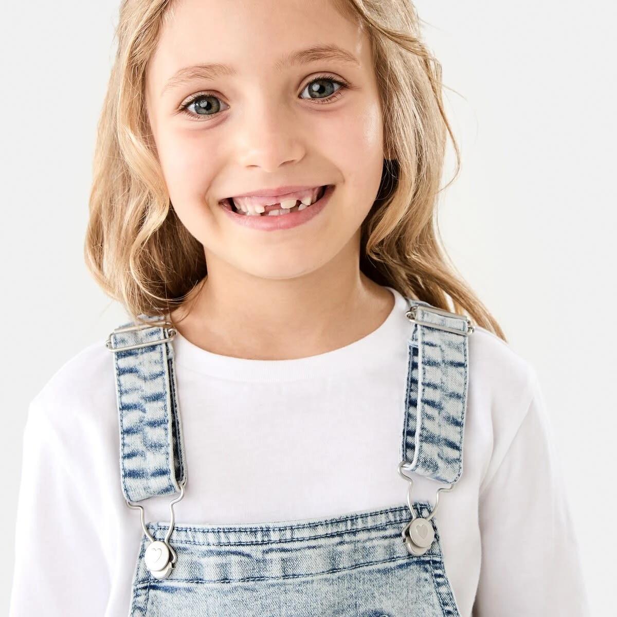 3 Denim Full Length Dungarees Light Wash, 3 of 8