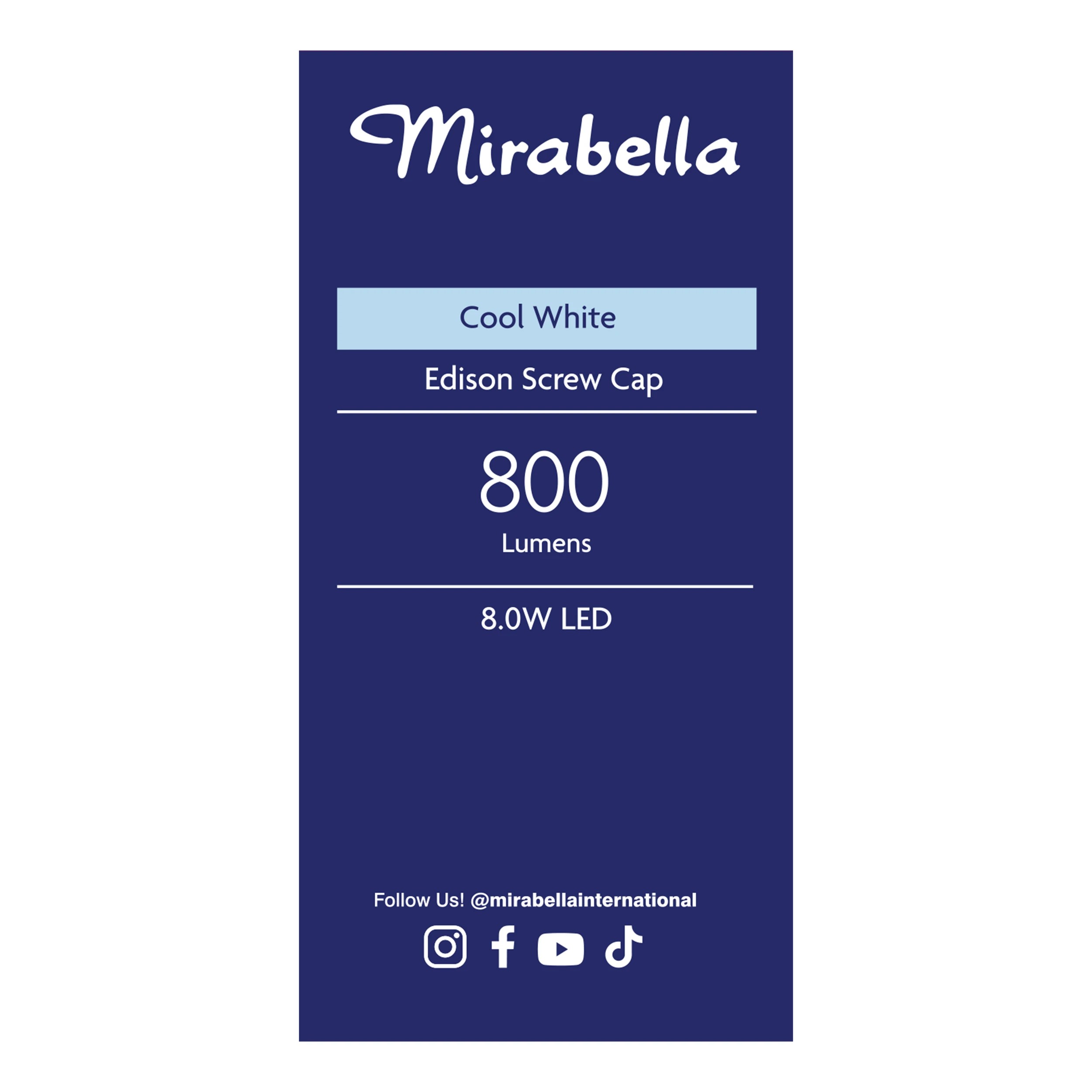 5 Mirabella 8W LED Cool White GLS Everyday Globe, 5 of 6