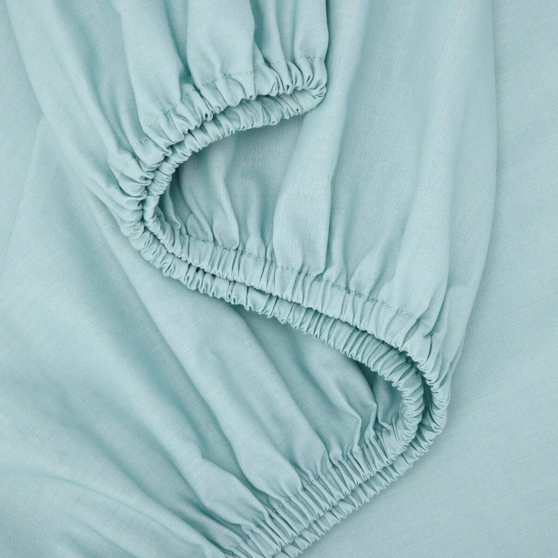 3 180 Thread Count Fitted Sheet - Double Bed, Marine, 3 of 4