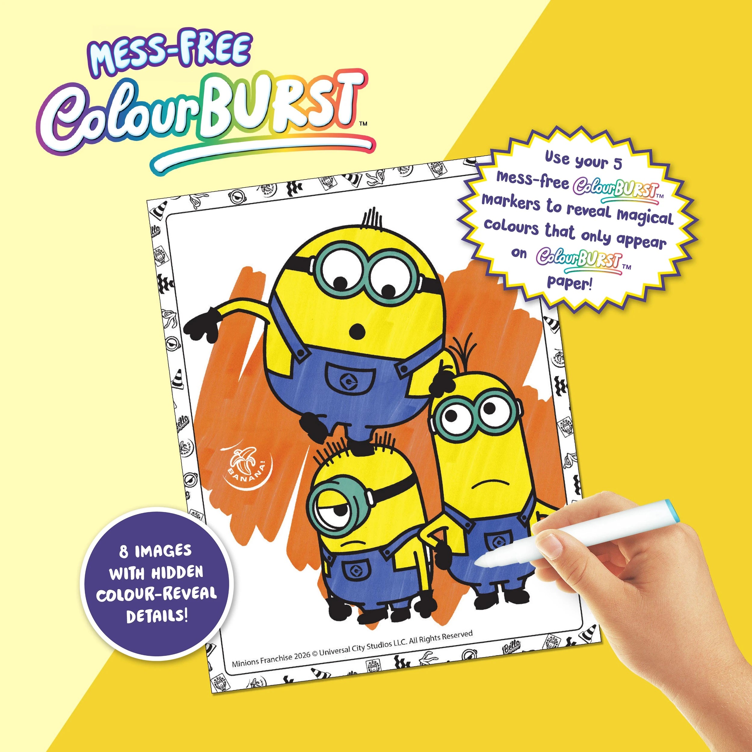 4 INKredibles Mess-Free ColourBurst Illumination's Minions Activity Kit - Book, 4 of 6