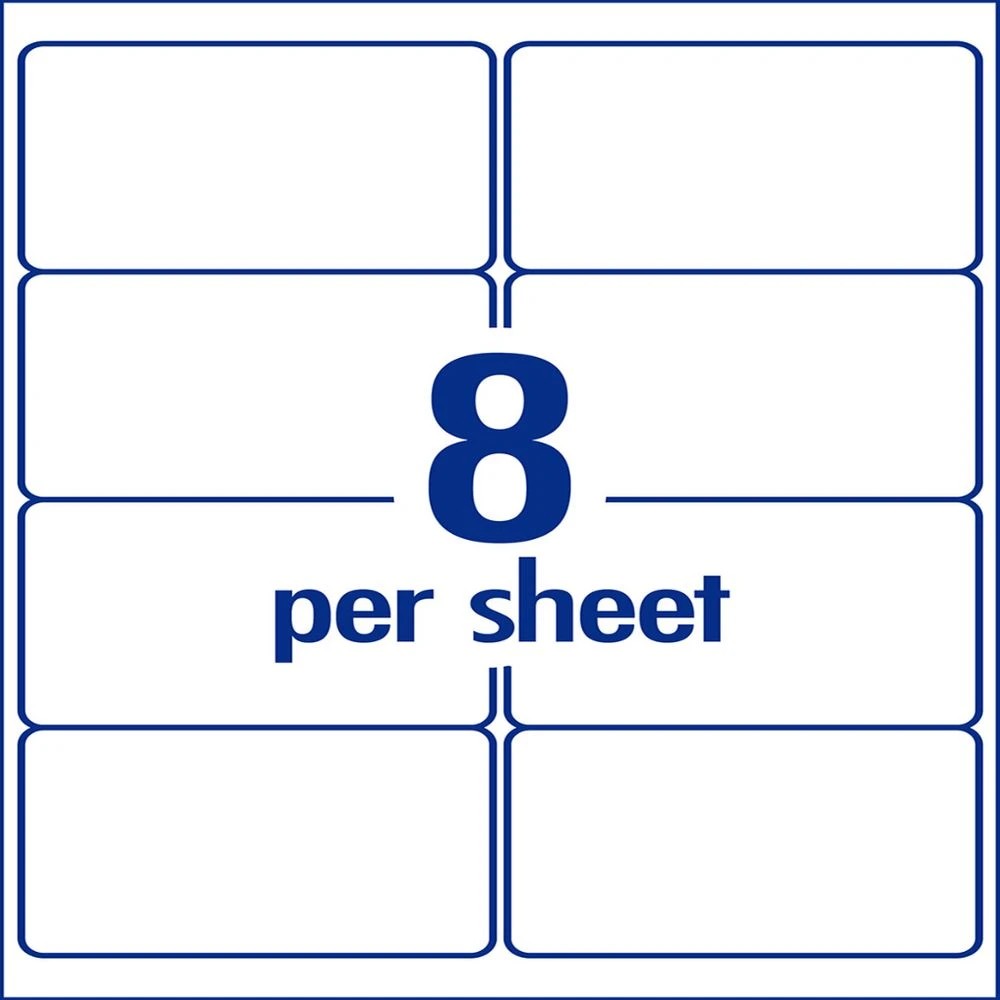3 Avery Premium White Shipping Labels AveryEco 8UP 50 Sheets, 3 of 8