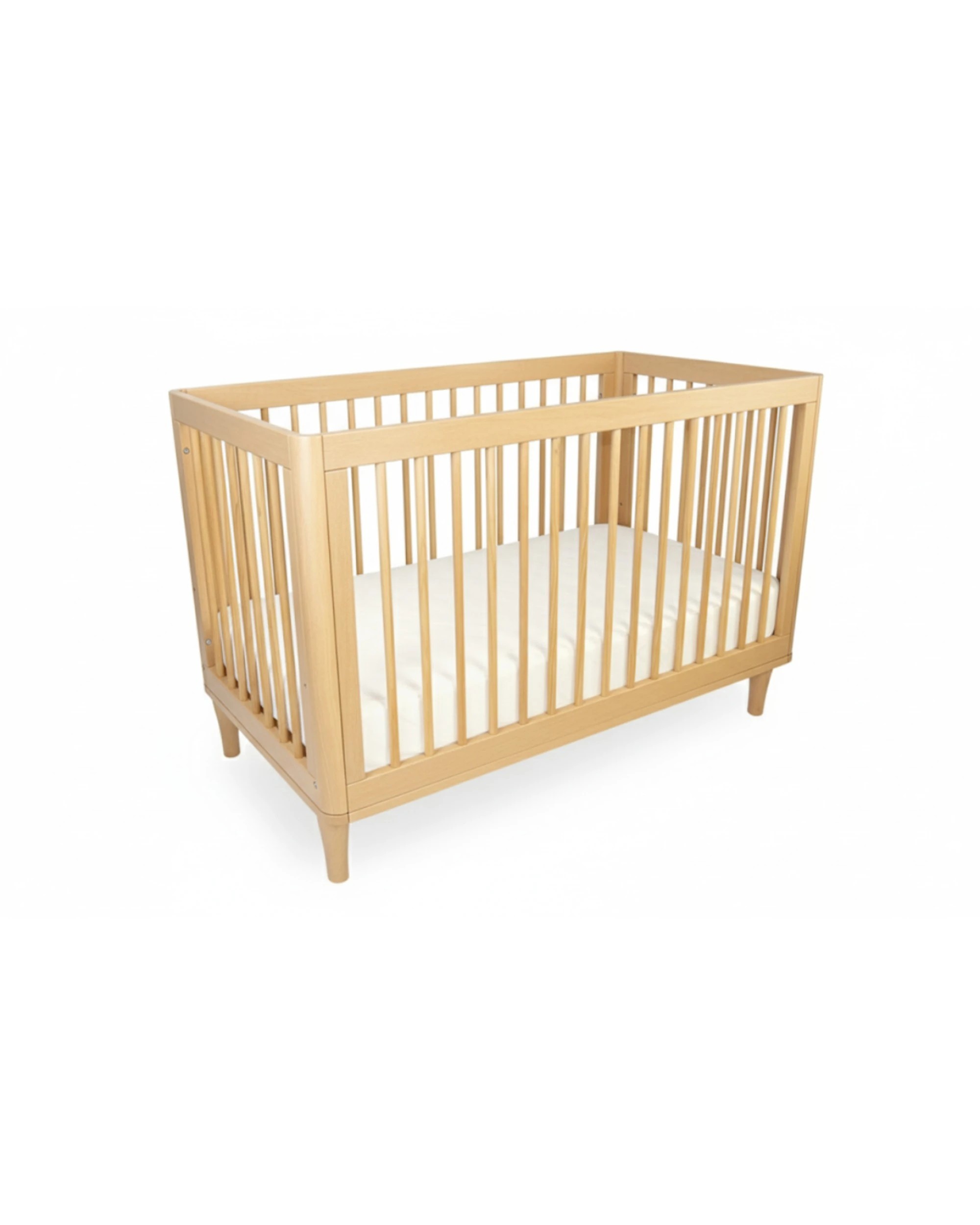 4 Babyhood Riya Cot - Natural, 4 of 5