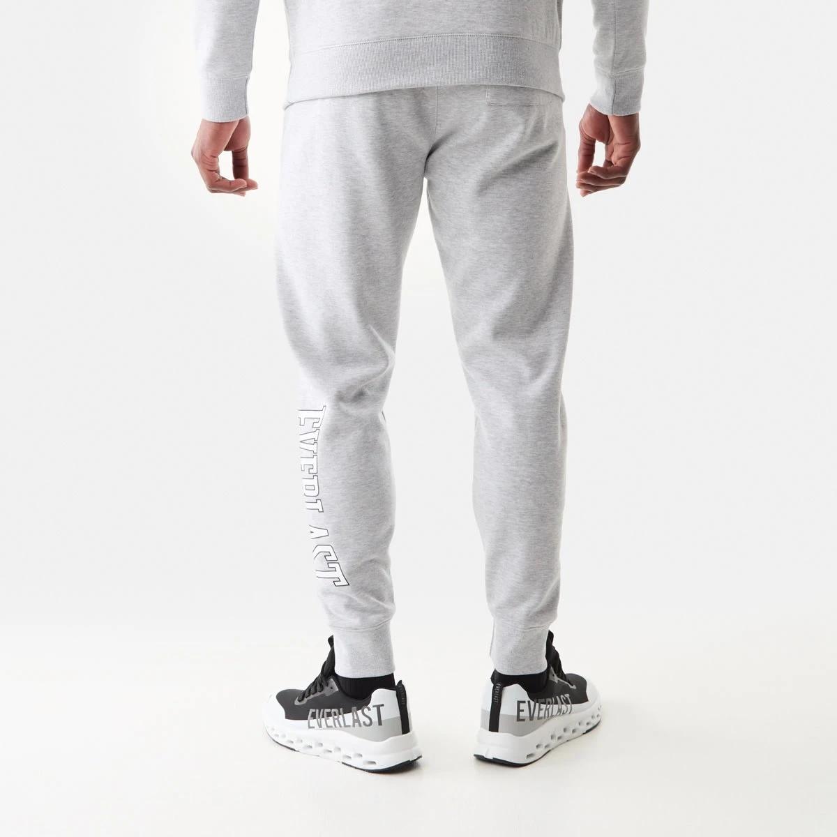 3 Everlast Mens Block Trackpants Greymarl, 3 of 7