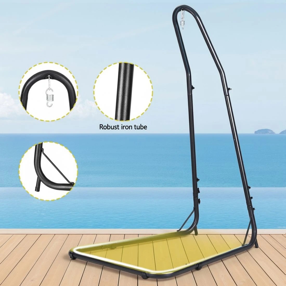 5 Gardeon Hammock Swing Chair with Steel Stand - - Multi, 5 of 7