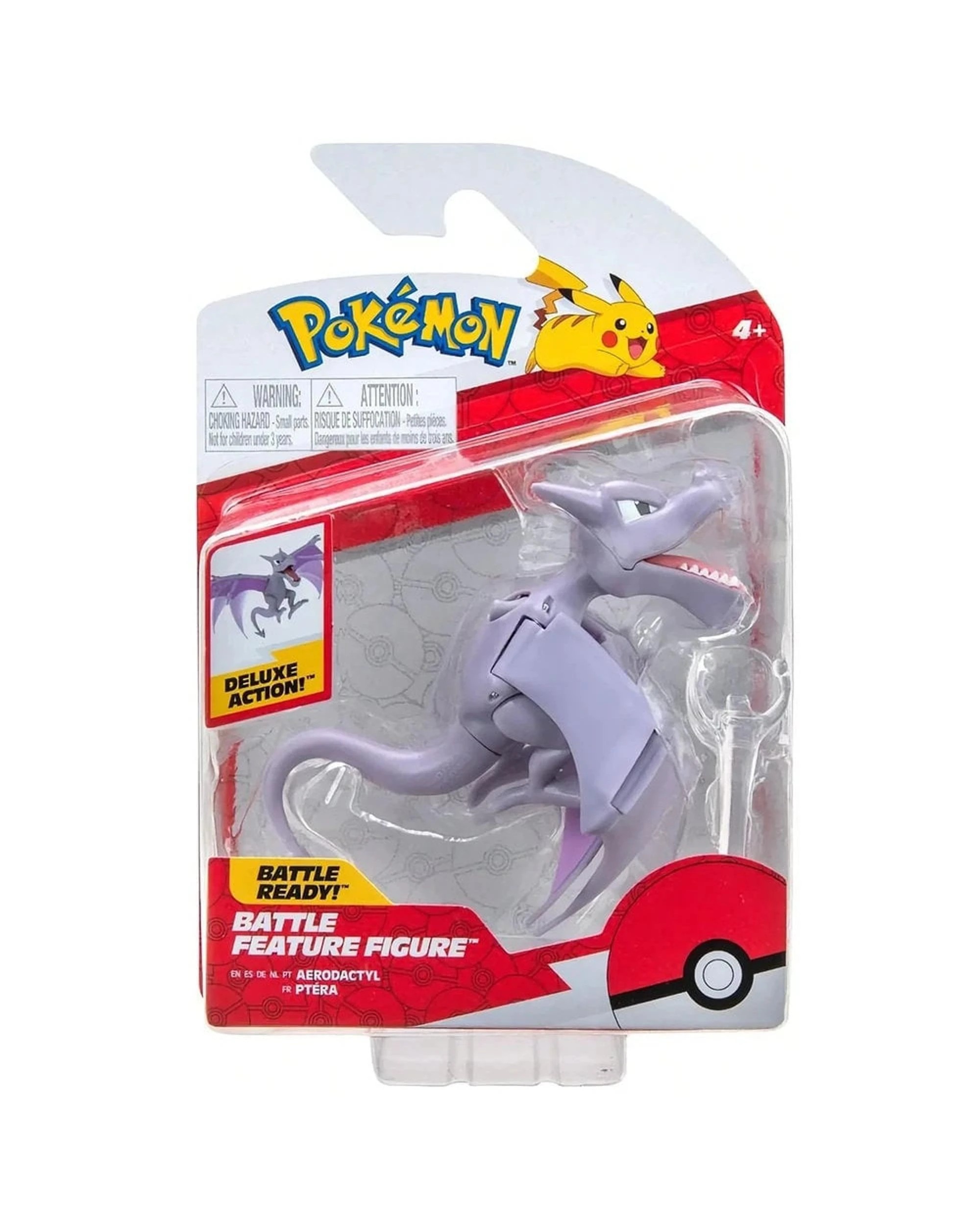 1 Pokemon Deluxe Action Battle Feature Figure Aerodactyl Action Figure, 1 of 2